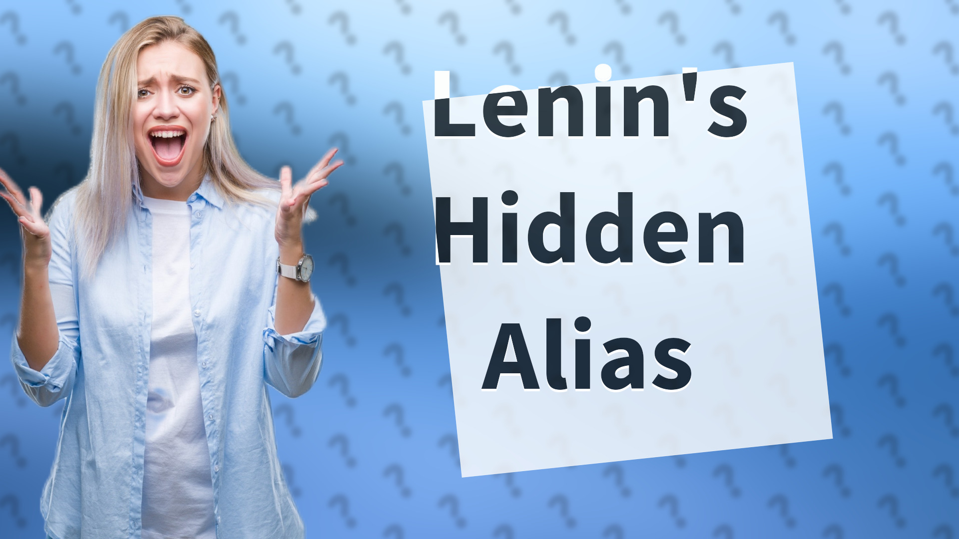 Lenin's Hidden Alias