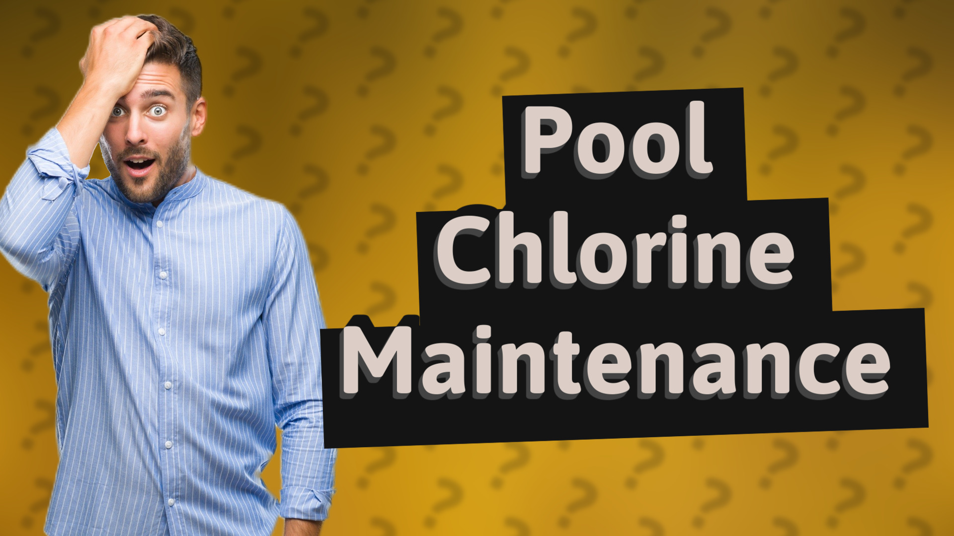 Pool Chlorine Maintenance