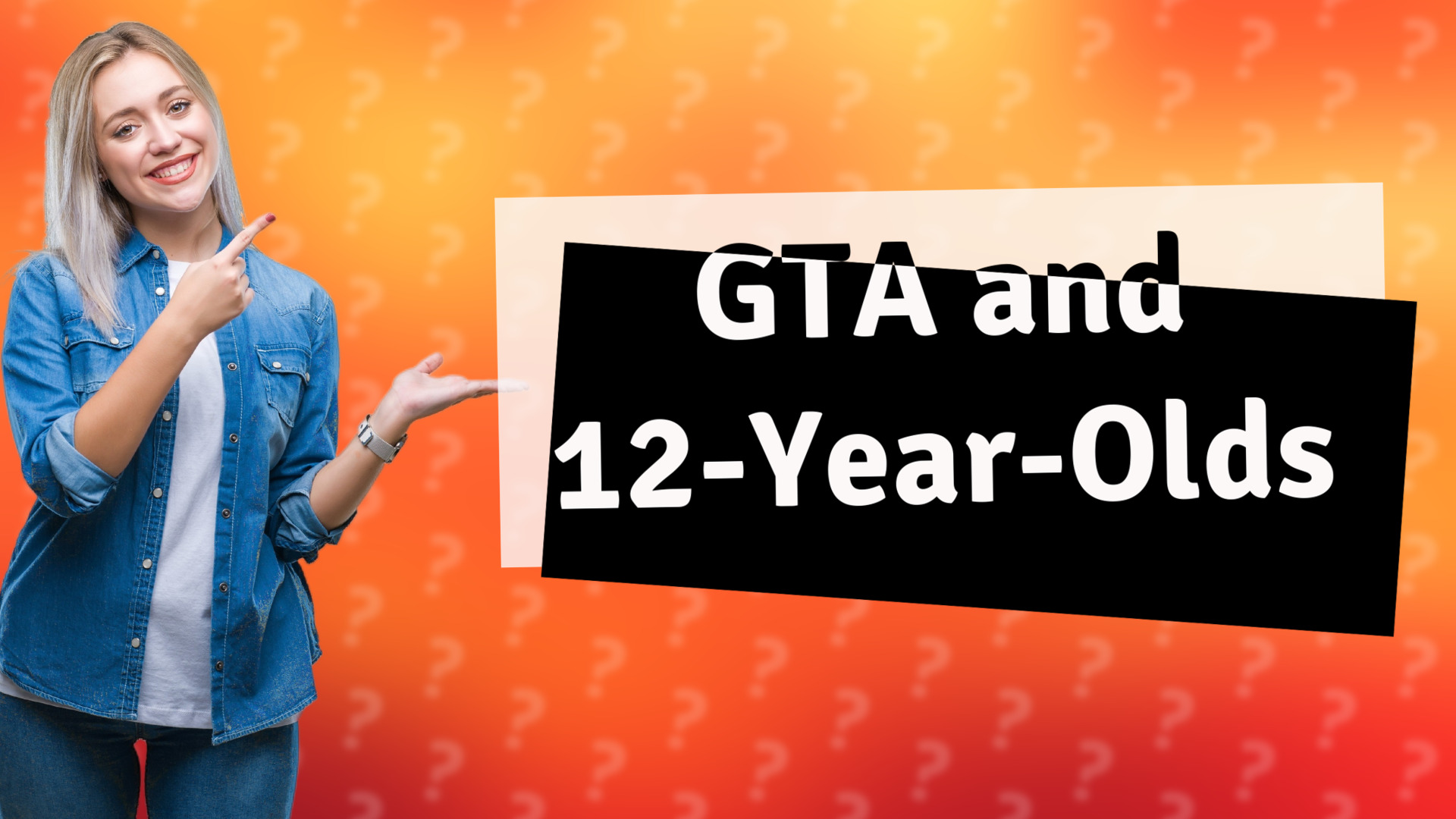 GTA and 12-Year-Olds