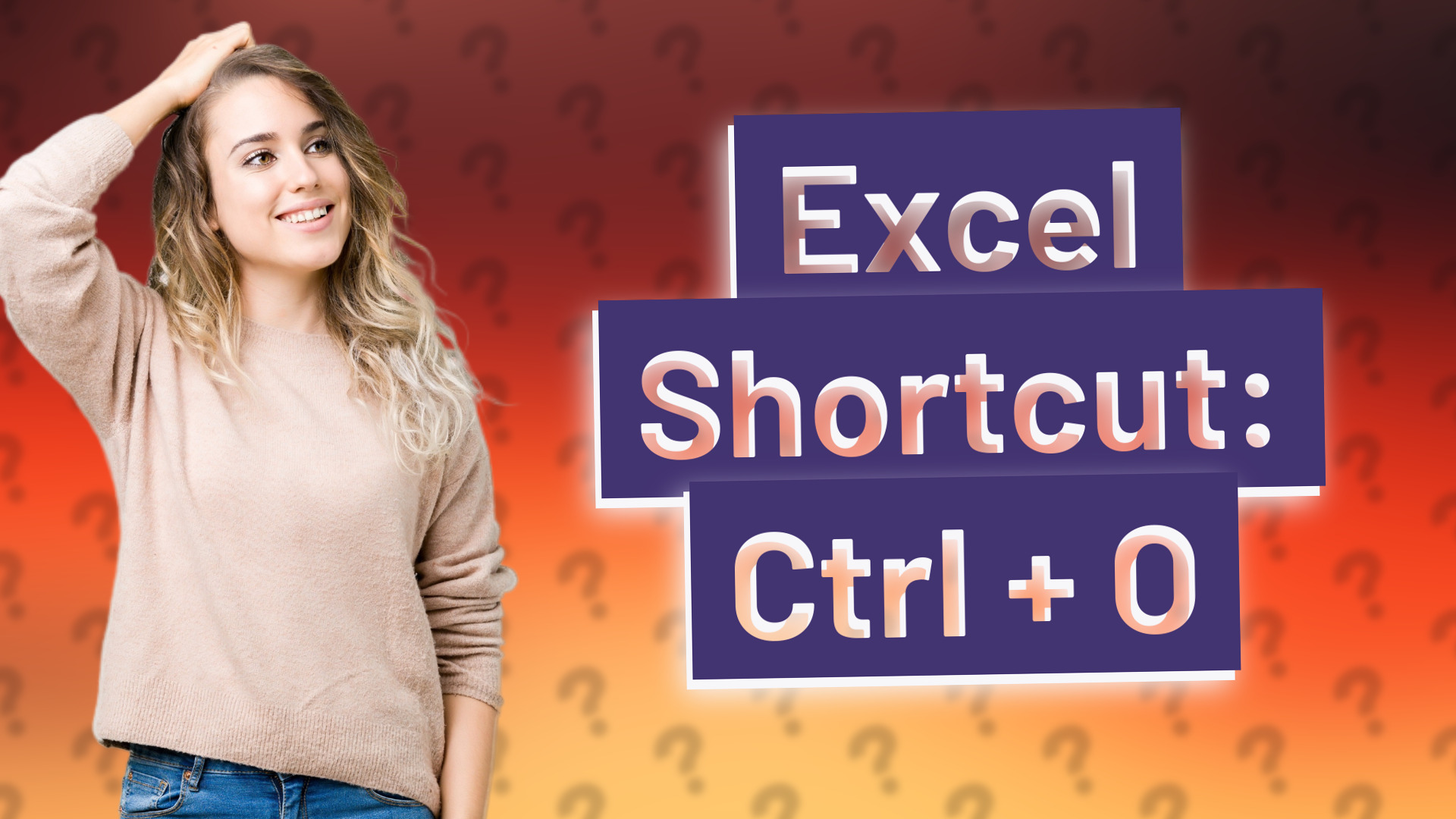 Excel Shortcut: Ctrl + O
