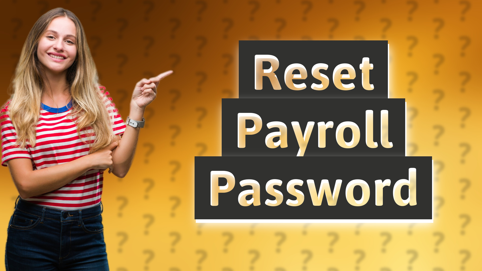 Reset Payroll Password