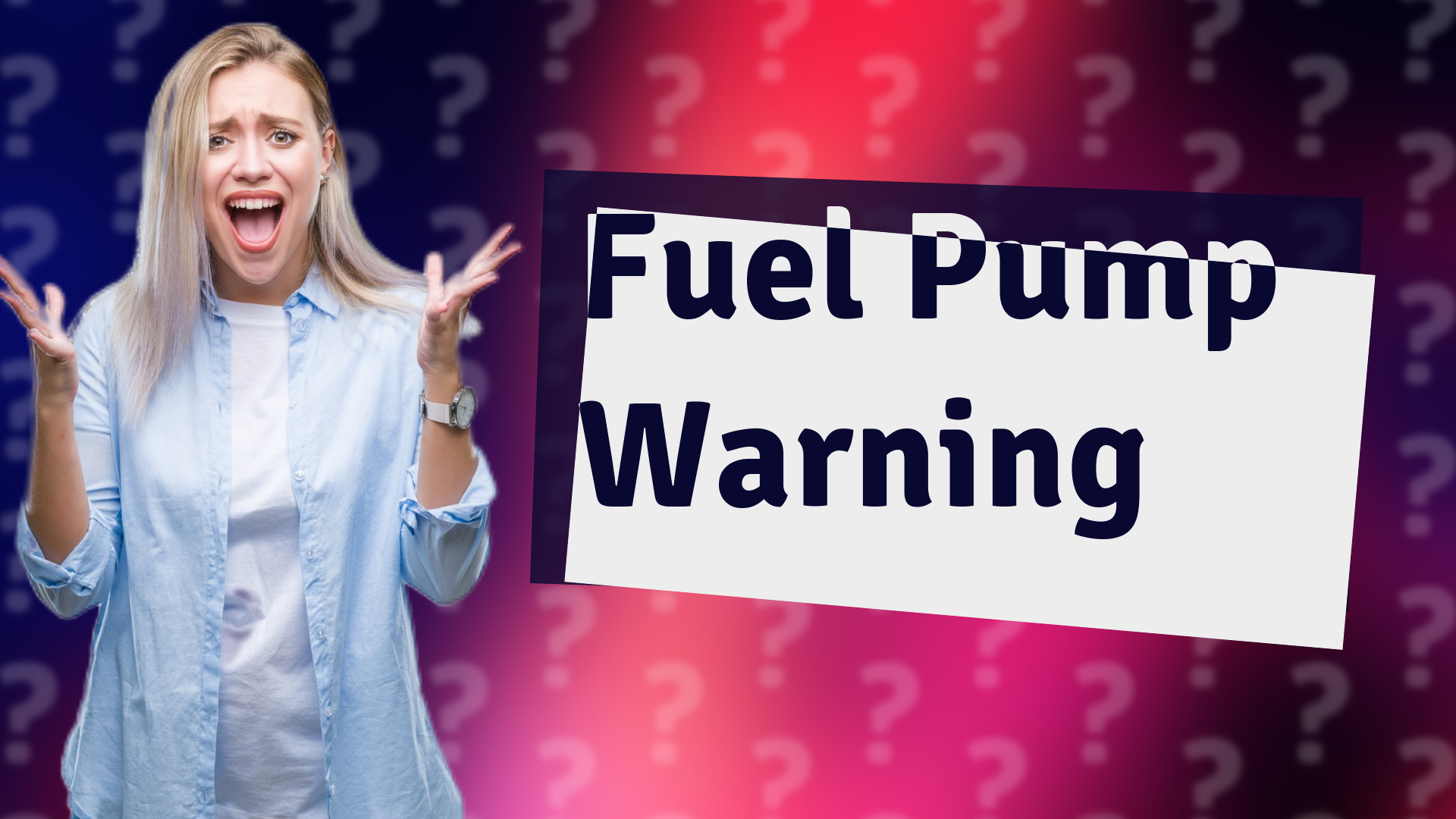Fuel Pump Warning