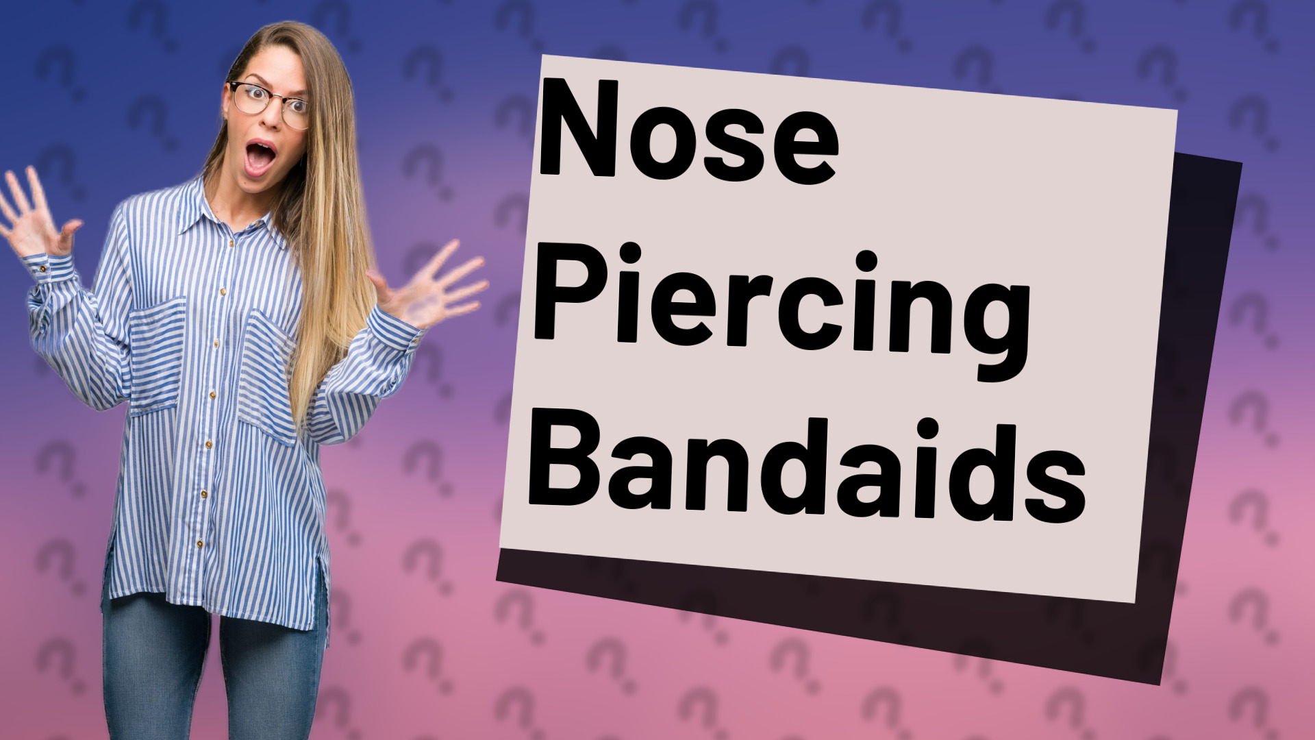 Nose Piercing Bandaids