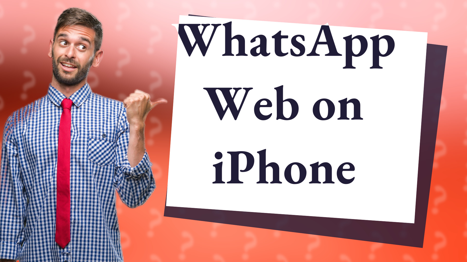 WhatsApp Web on iPhone