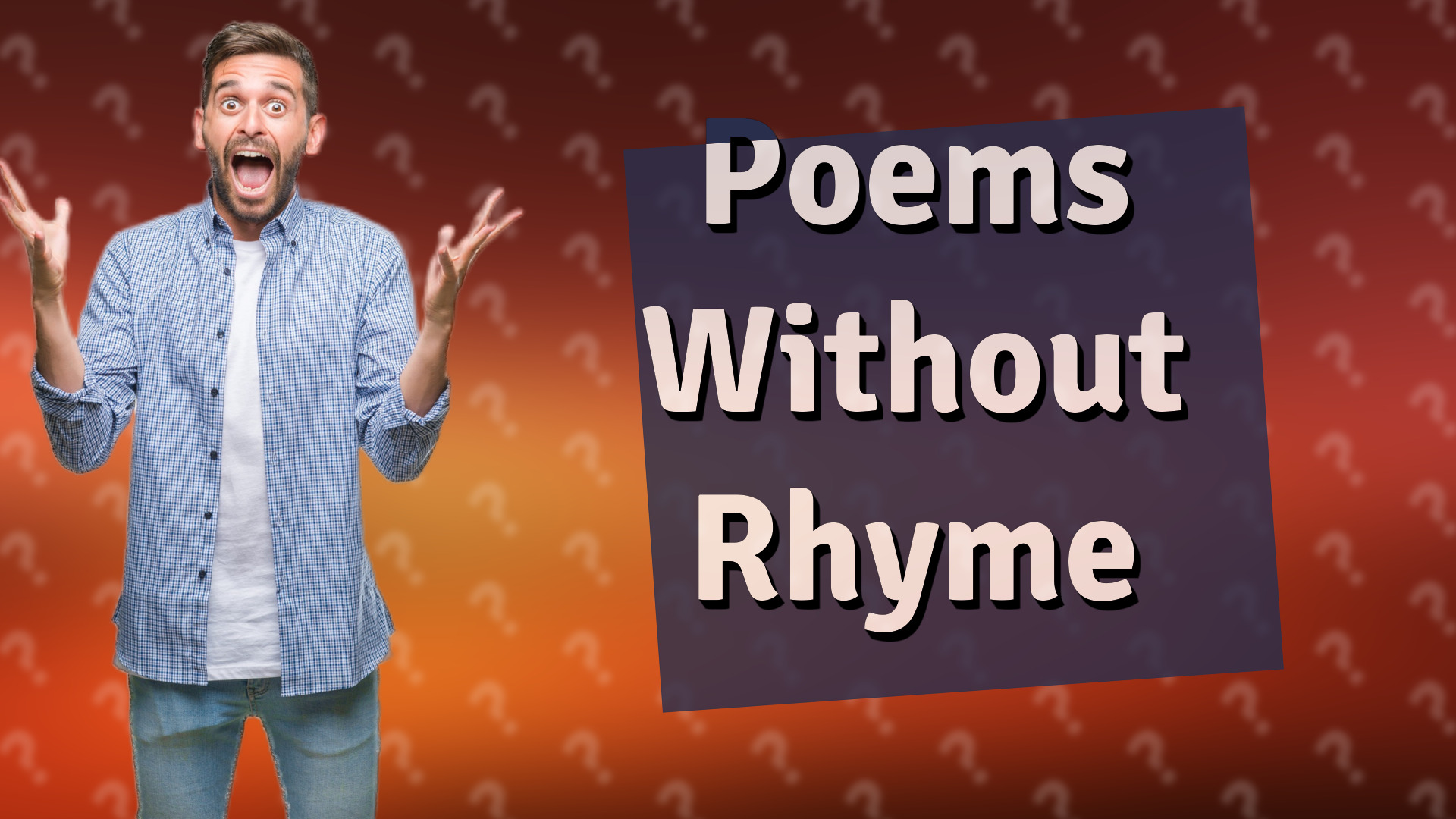 Poems Without Rhyme