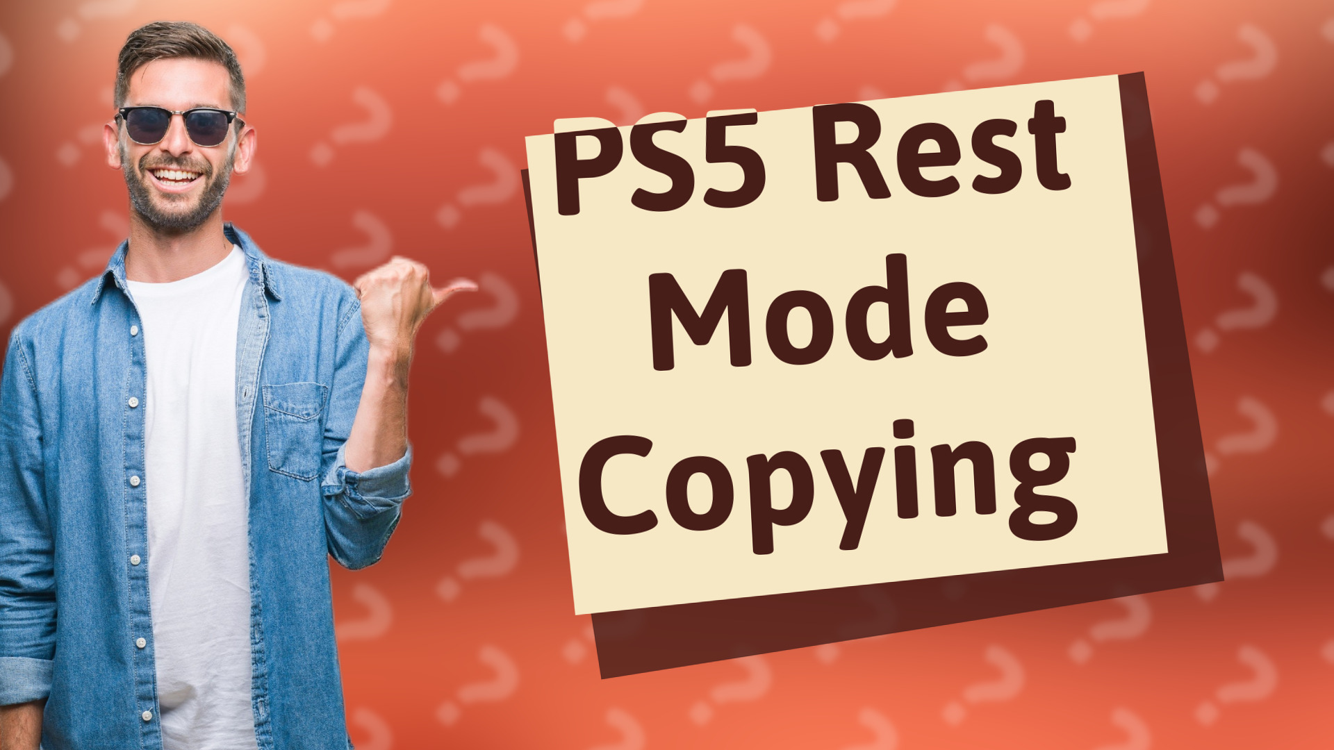 PS5 Rest Mode Copying