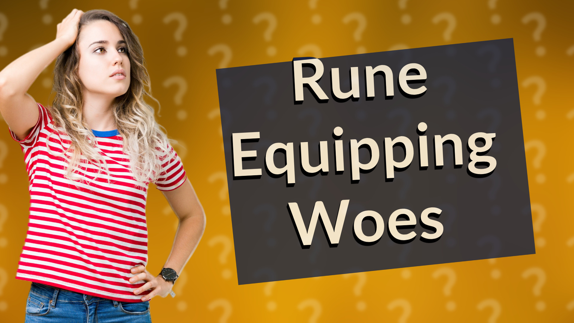 Rune Equipping Woes