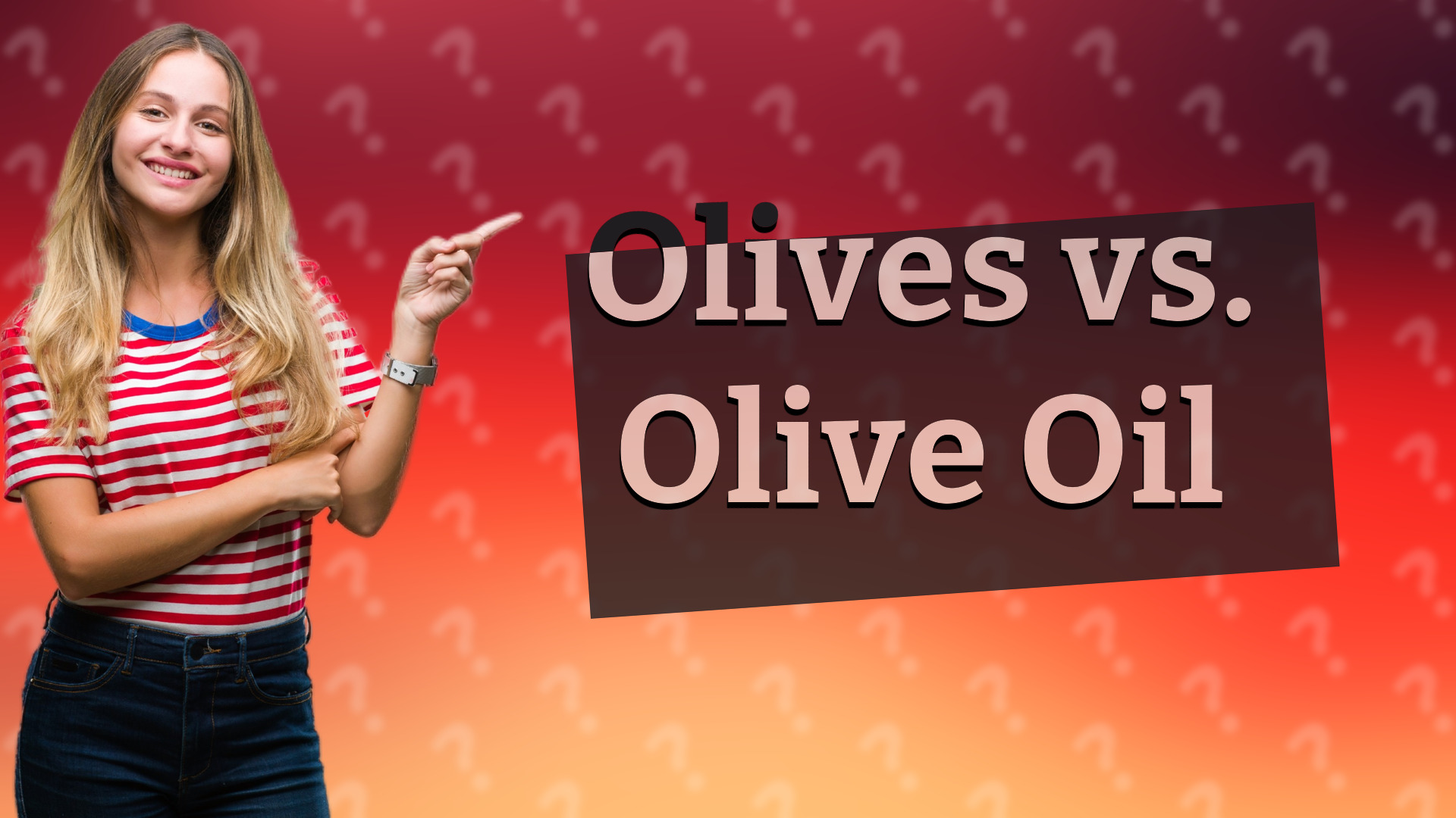 Olives vs. Olive Oil