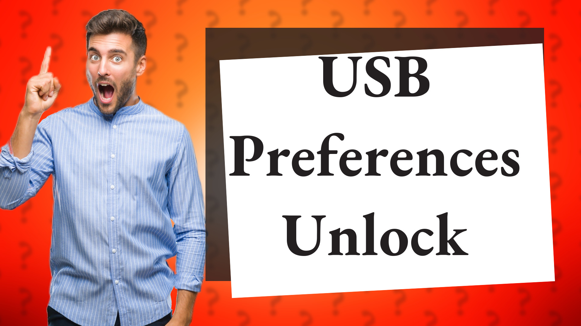 USB Preferences Unlock