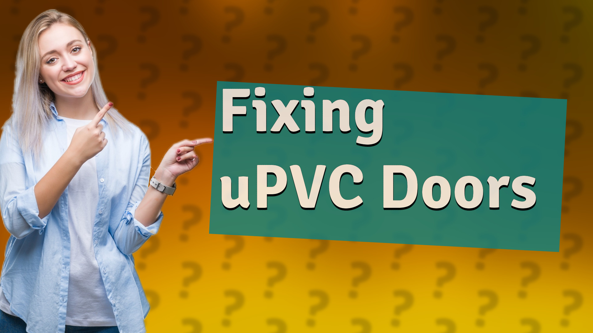 Fixing uPVC Doors