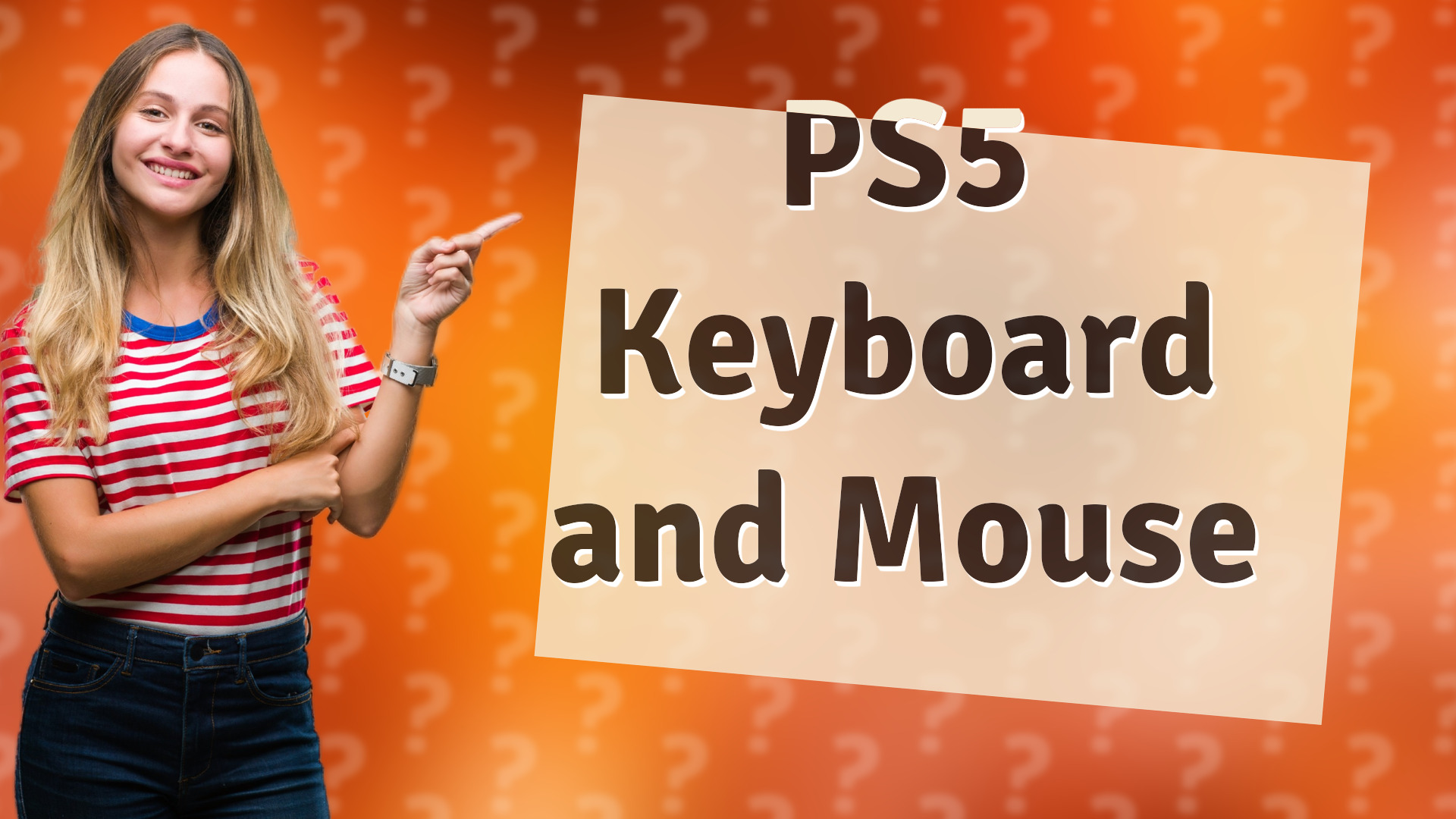 PS5 Keyboard and Mouse