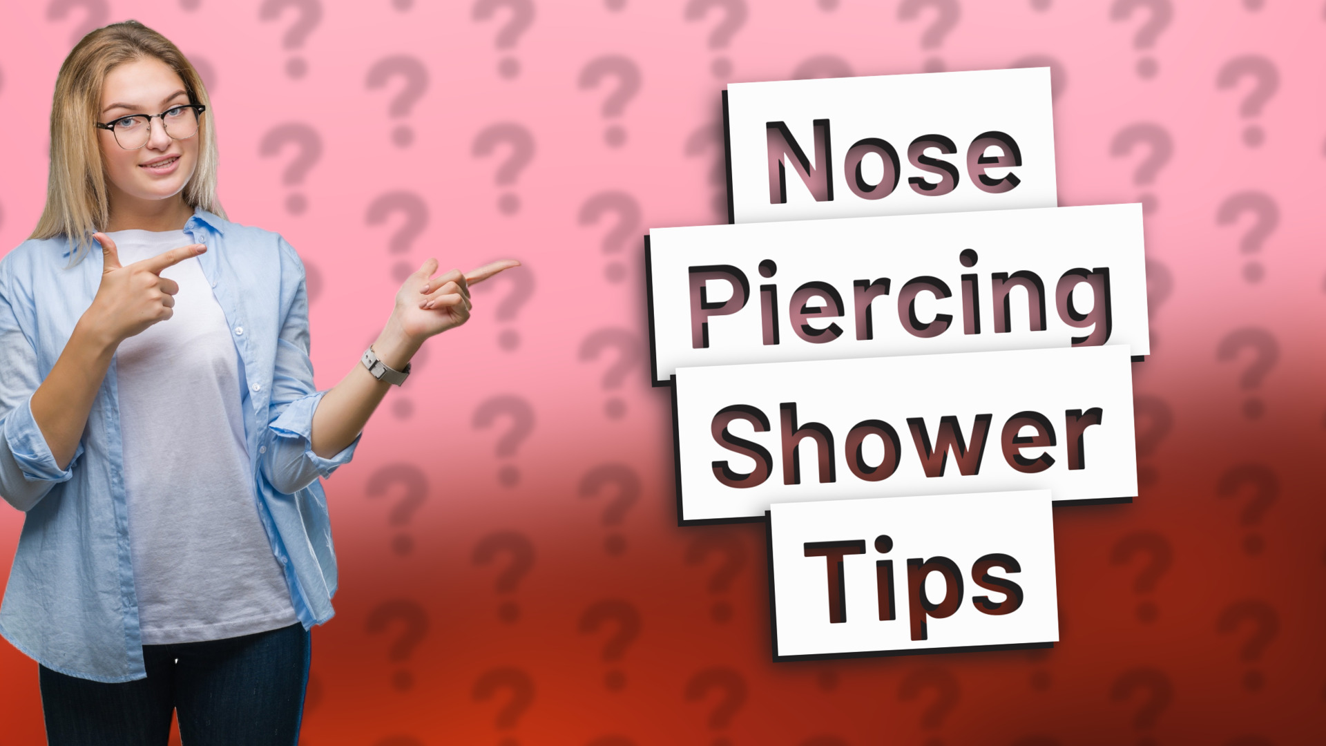 Nose Piercing Shower Tips