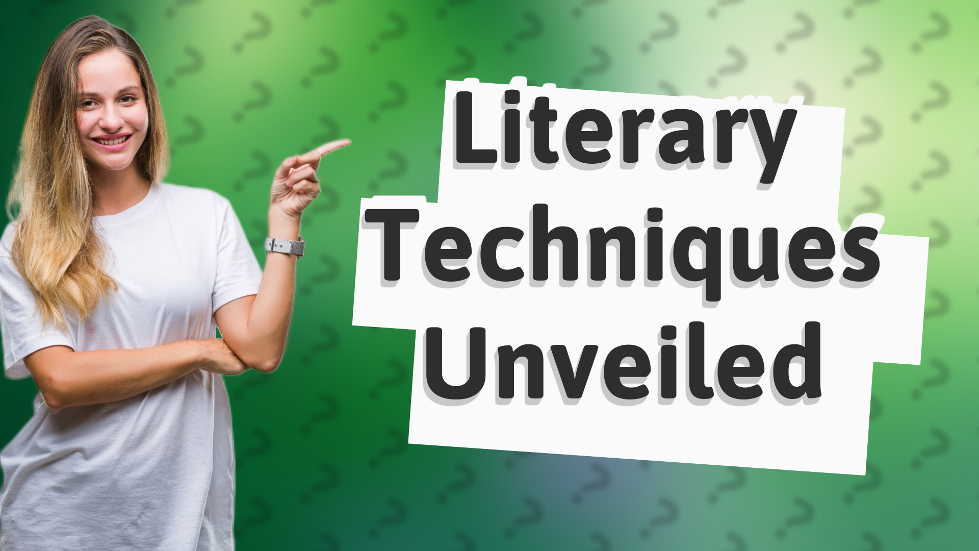 Literary Techniques Unveiled