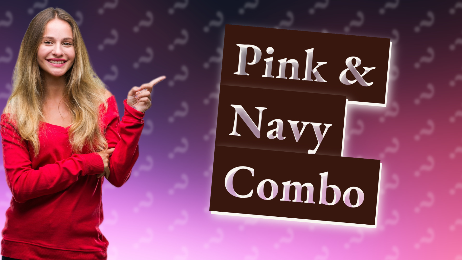 Pink & Navy Combo