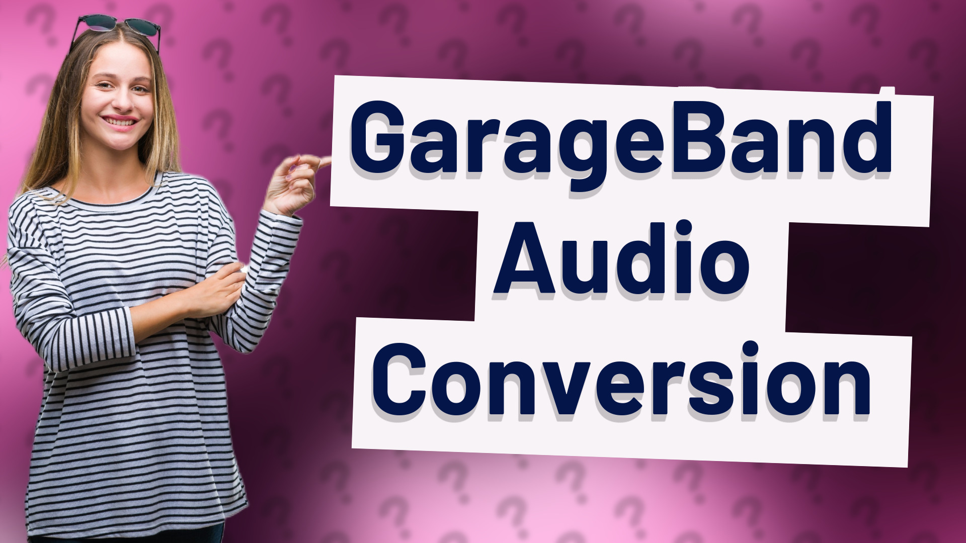 GarageBand Audio Conversion