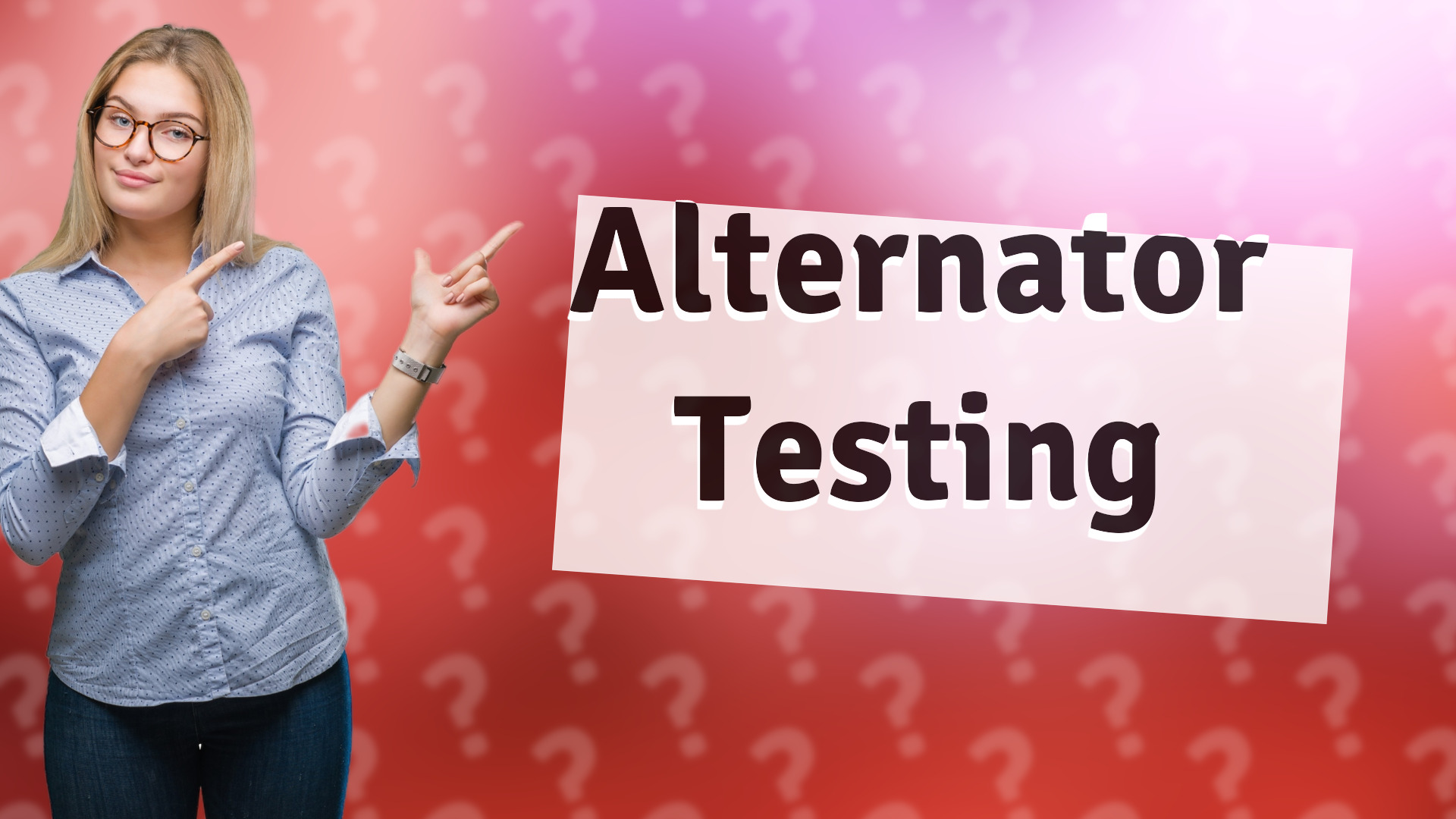 Alternator Testing