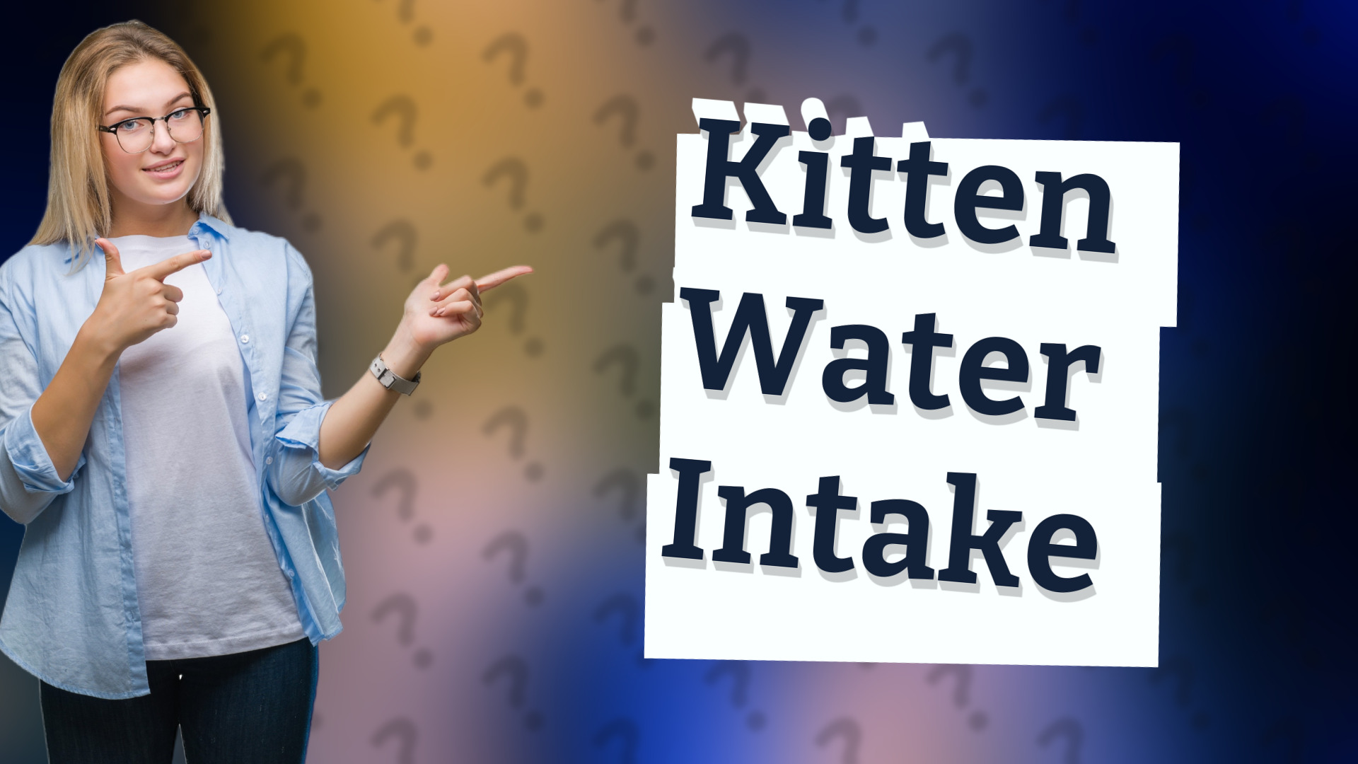 Kitten Water Intake