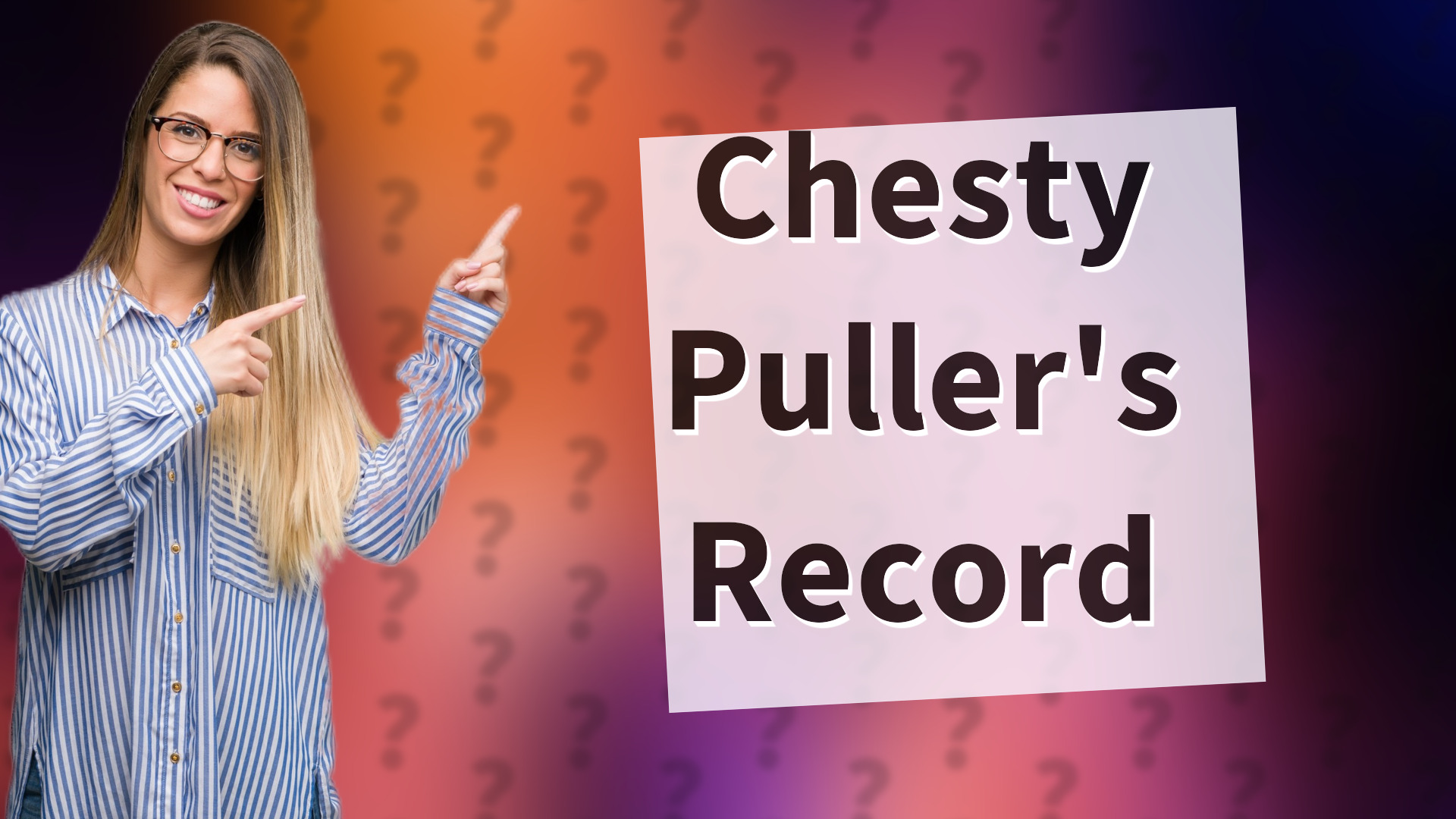 Chesty Puller's Record