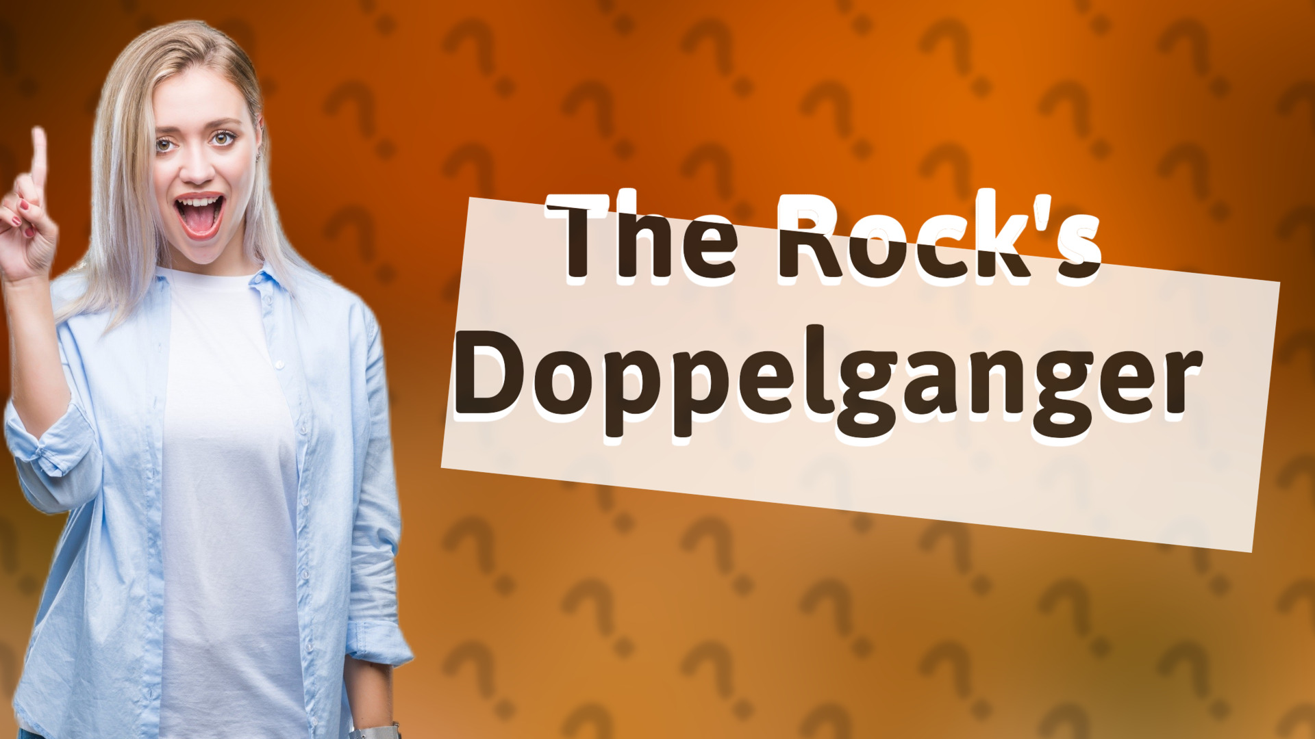The Rock's Doppelganger