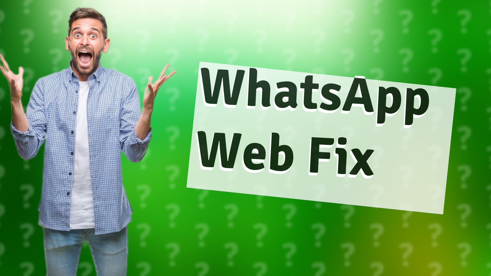 WhatsApp Web Fix