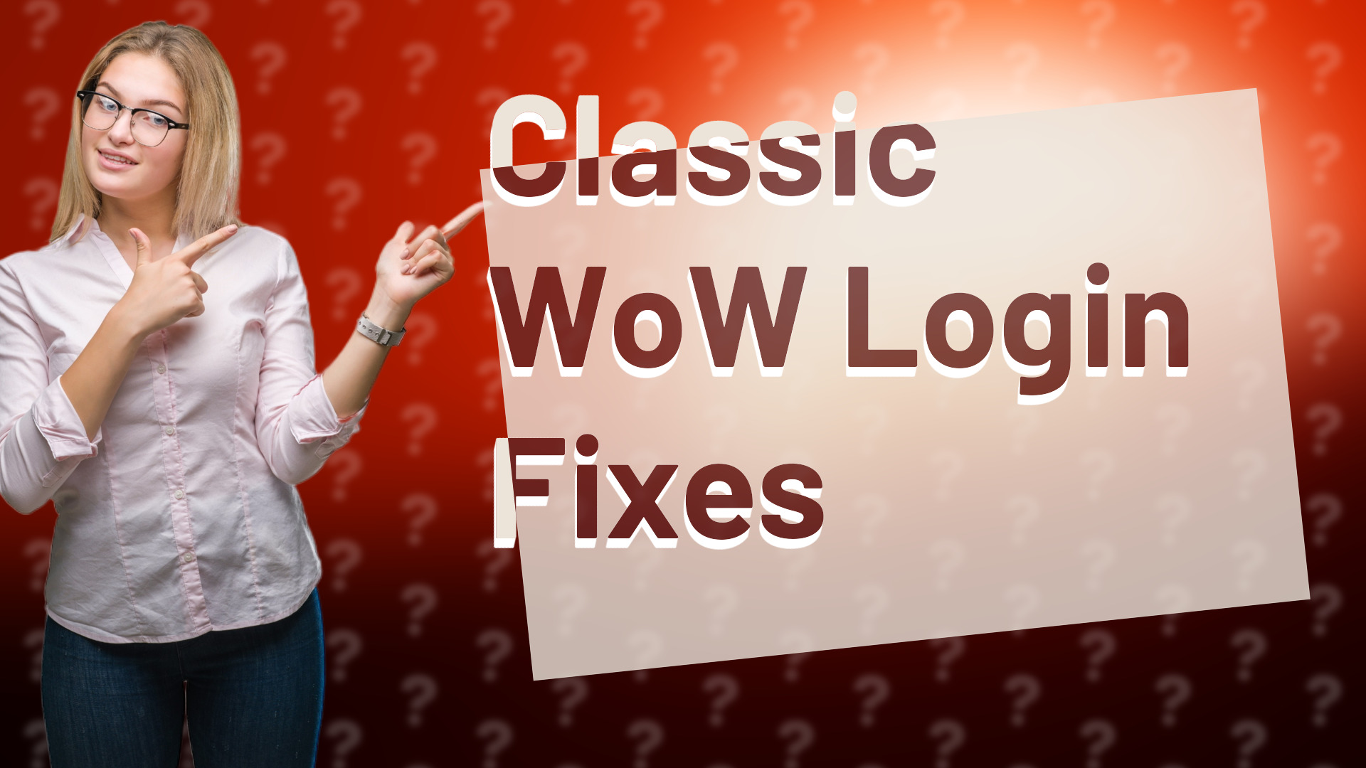 Classic WoW Login Fixes