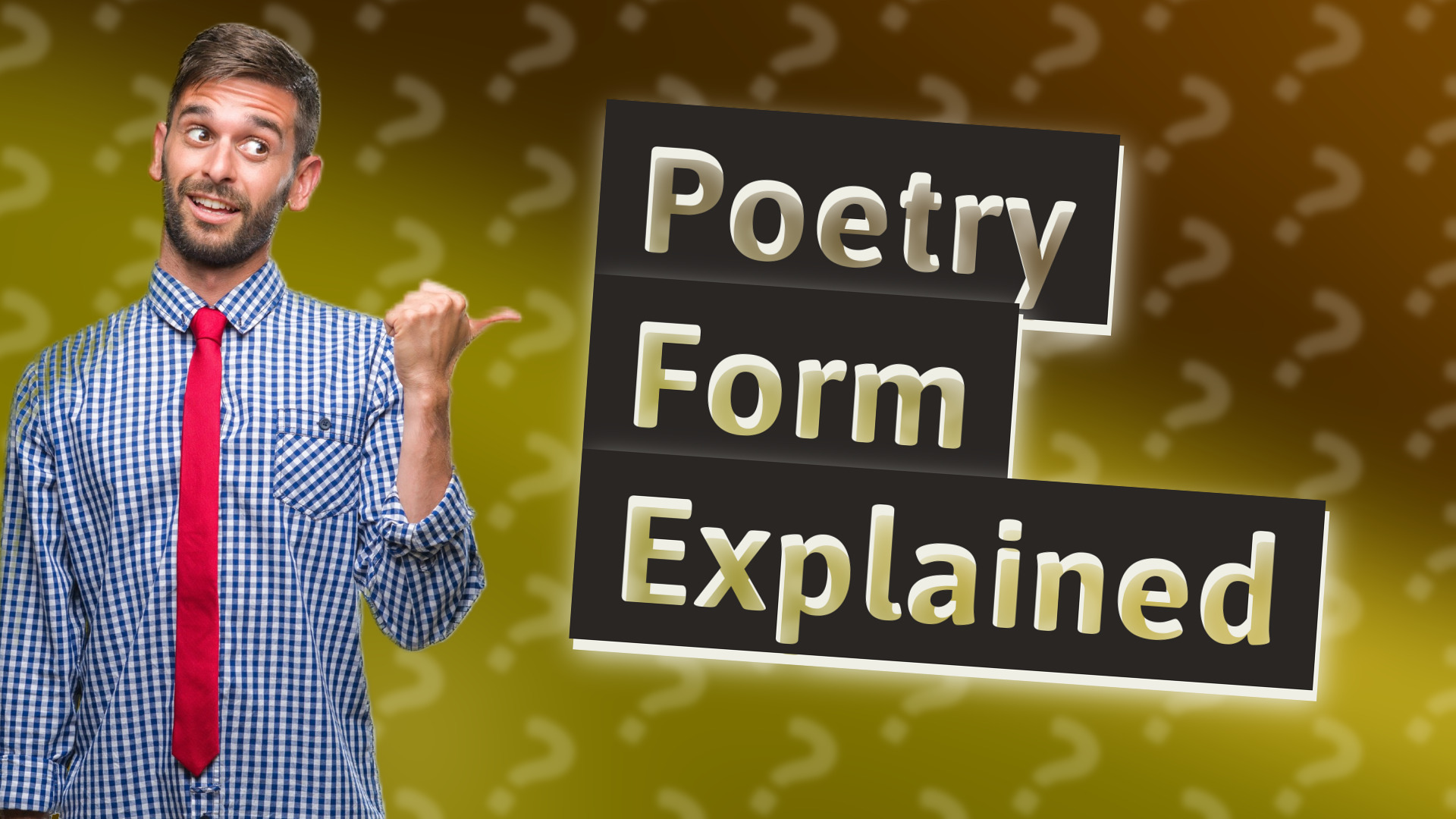 Poetry Form Explained