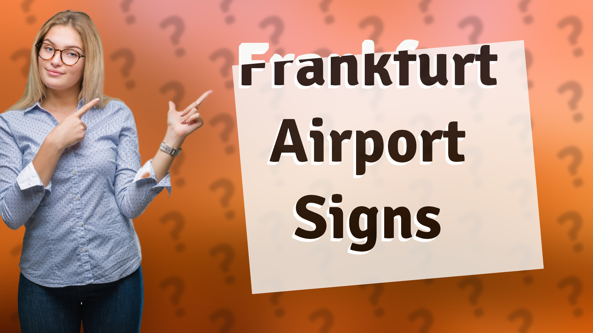 Frankfurt Airport Signs