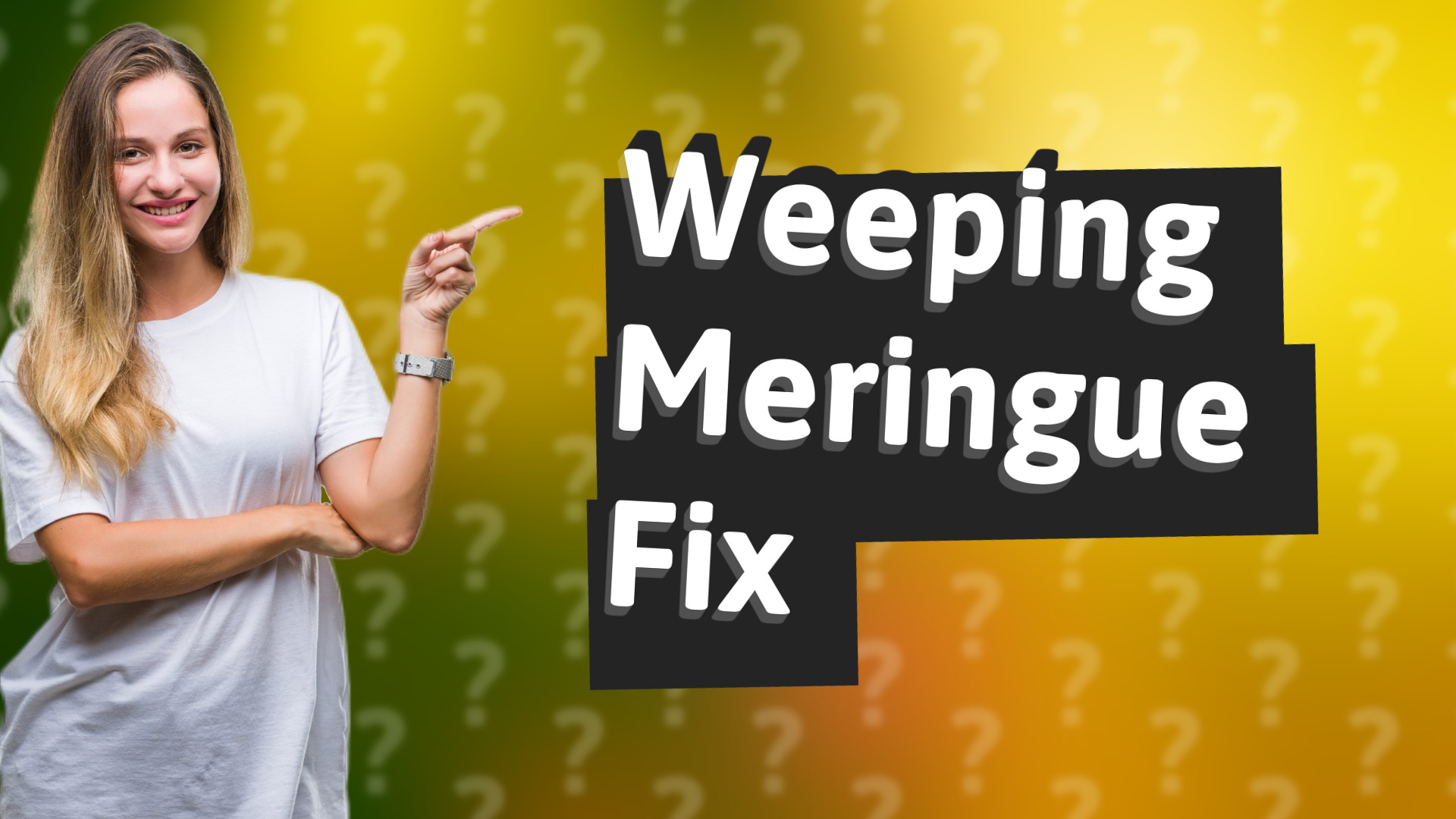 Weeping Meringue Fix