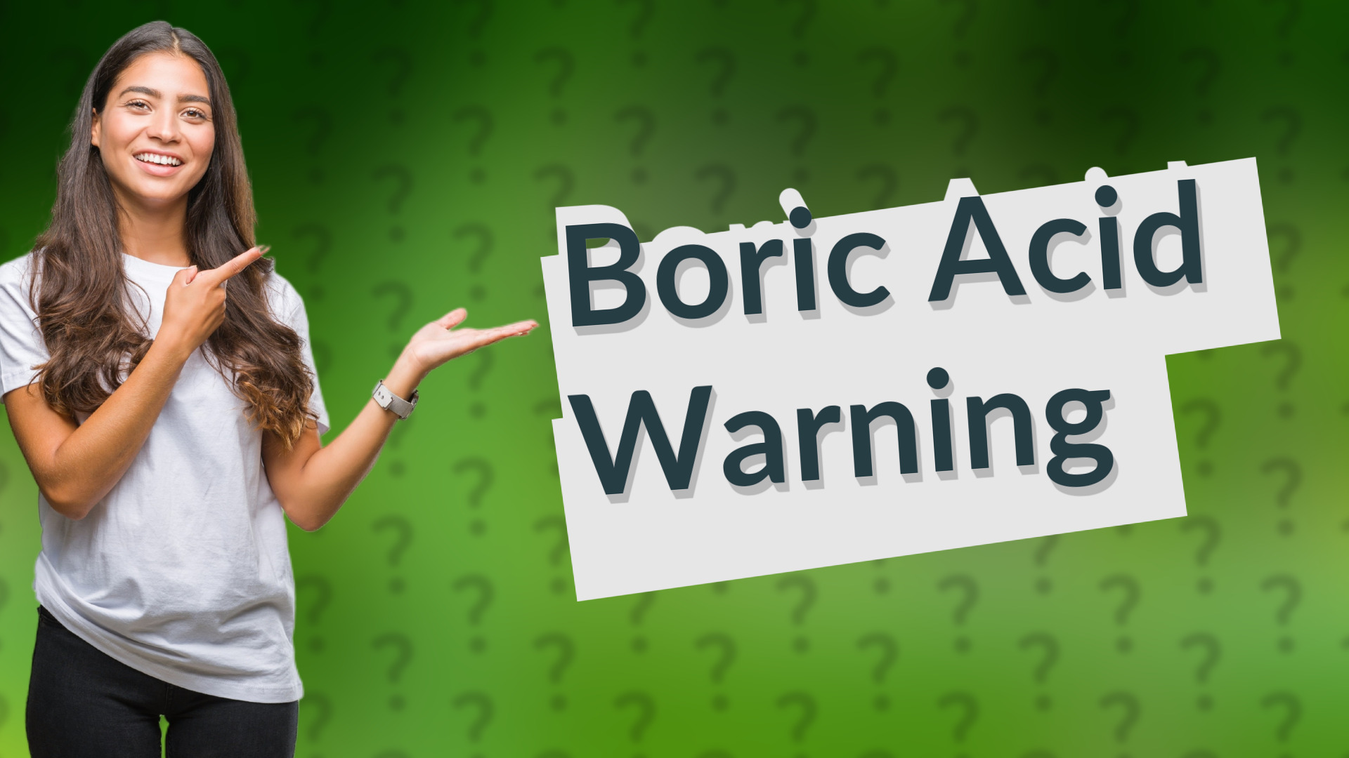 Boric Acid Warning
