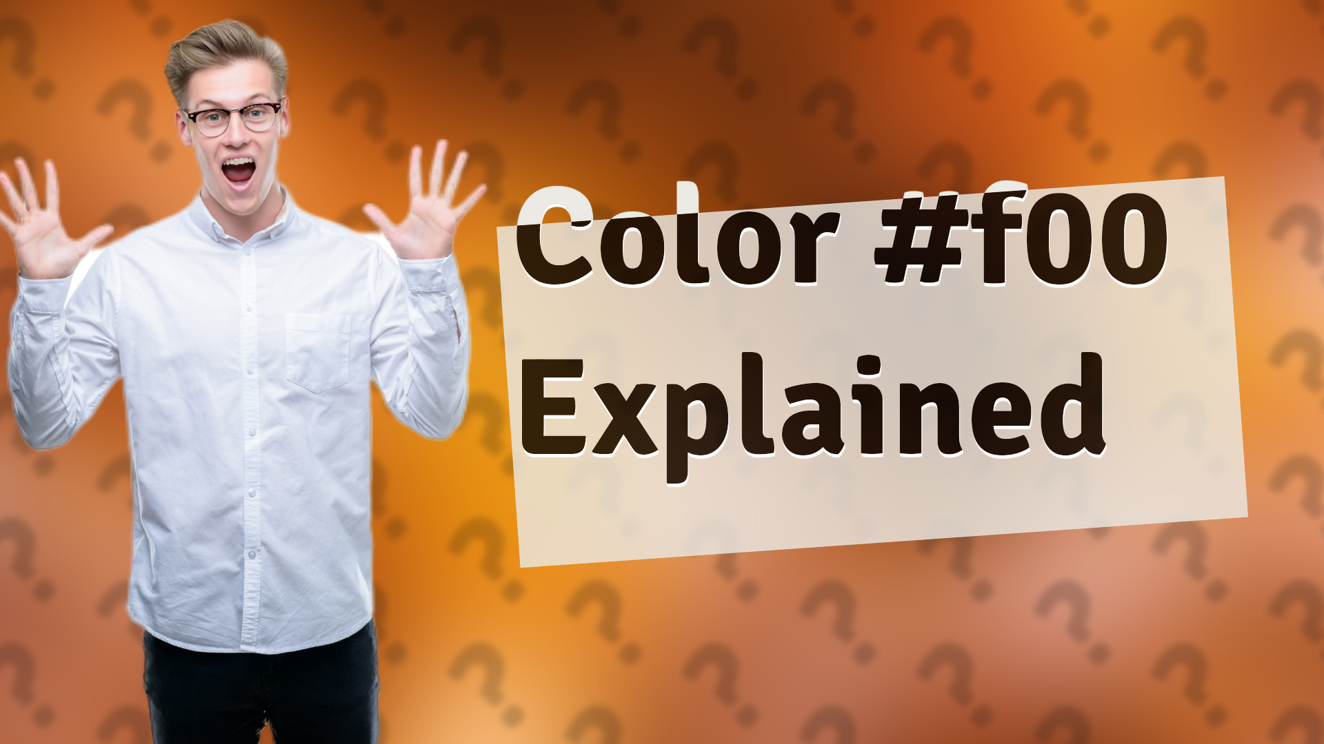 Color #f00 Explained