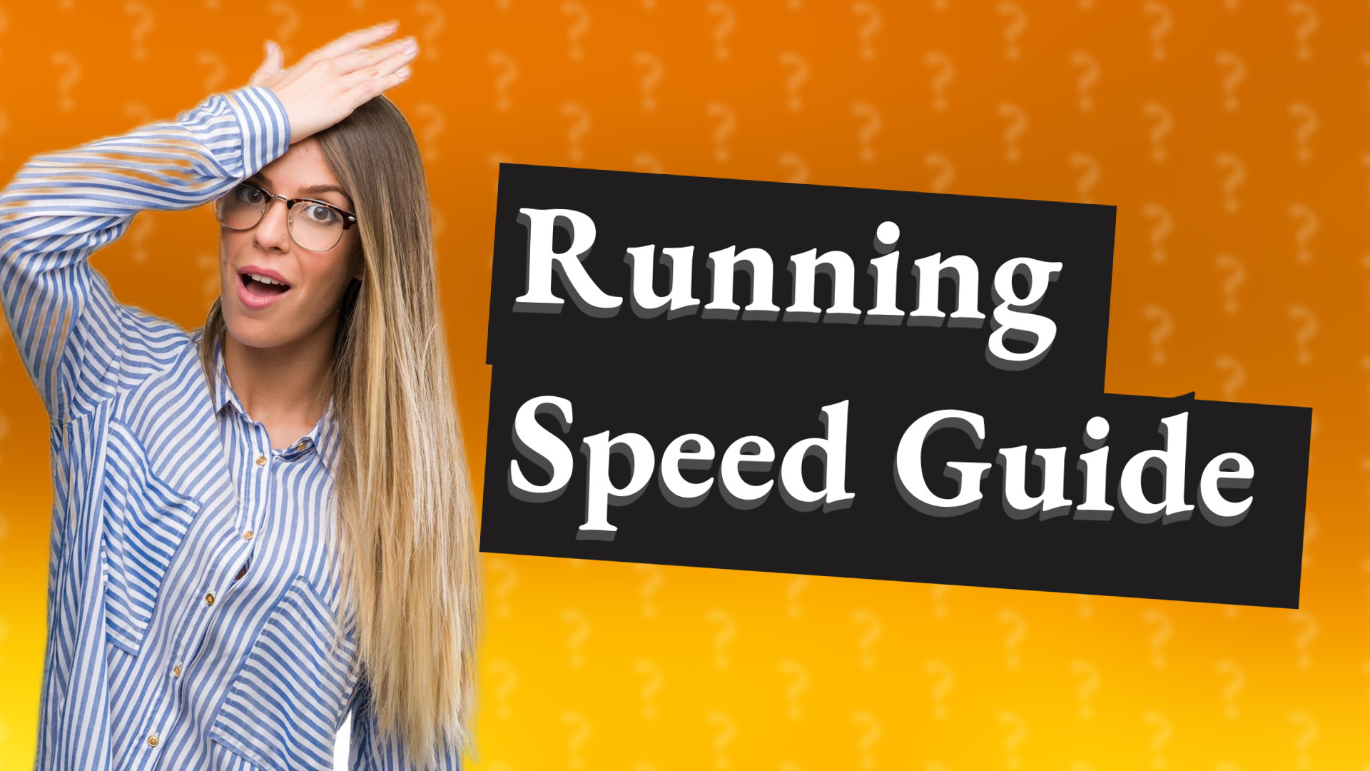 Running Speed Guide
