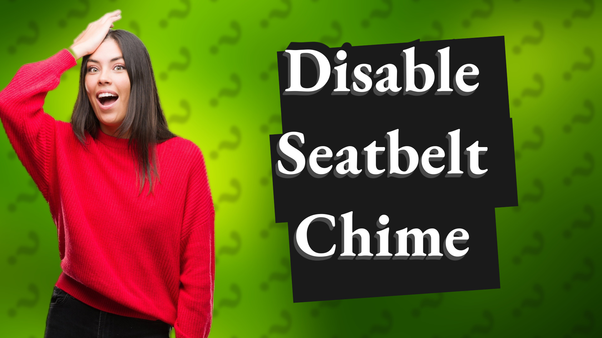 Disable Seatbelt Chime
