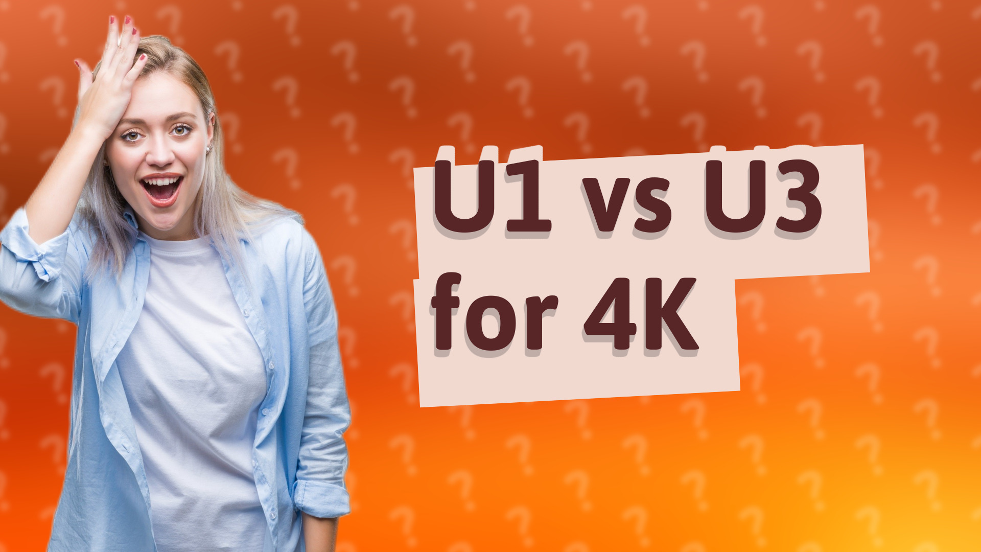 U1 vs U3 for 4K