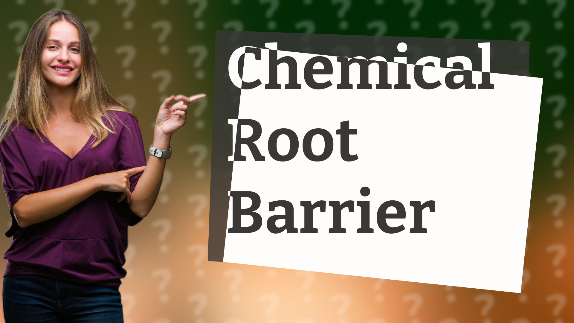 Chemical Root Barrier