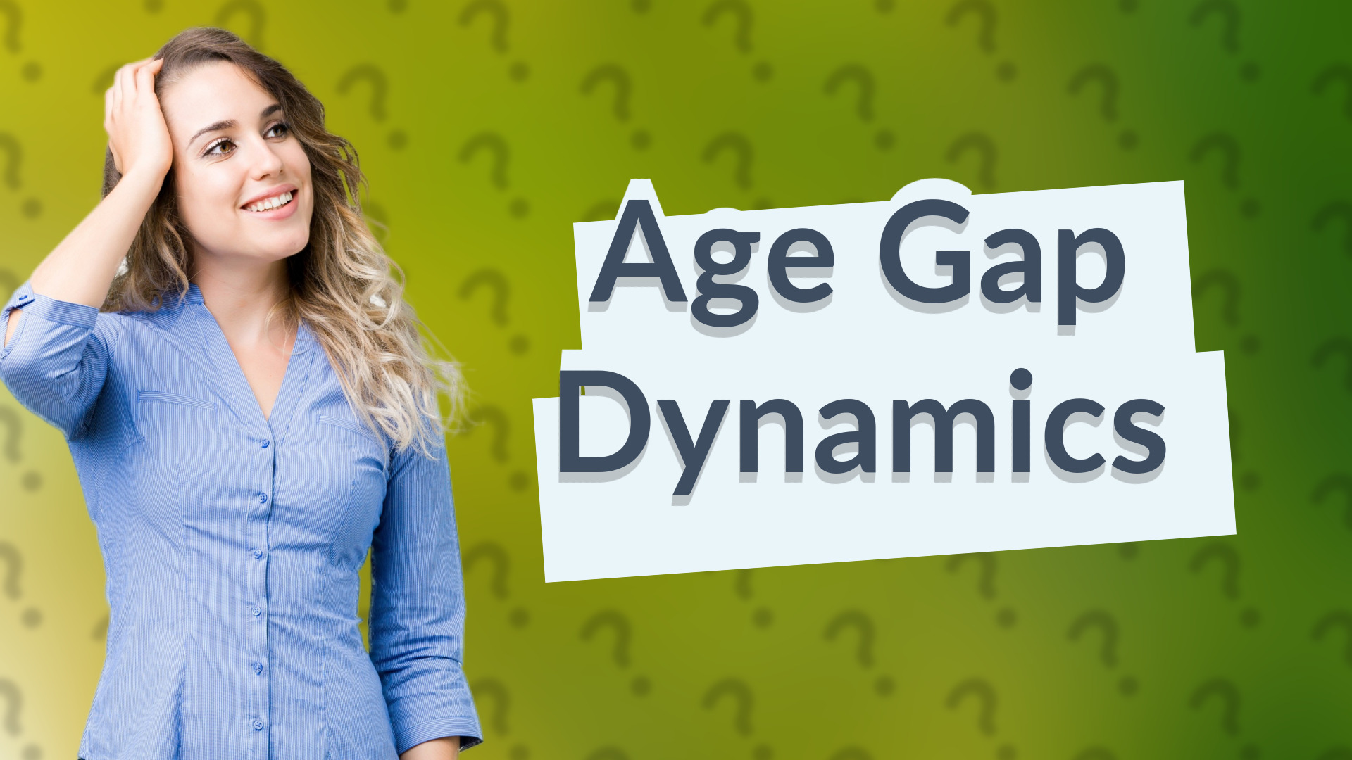 Age Gap Dynamics