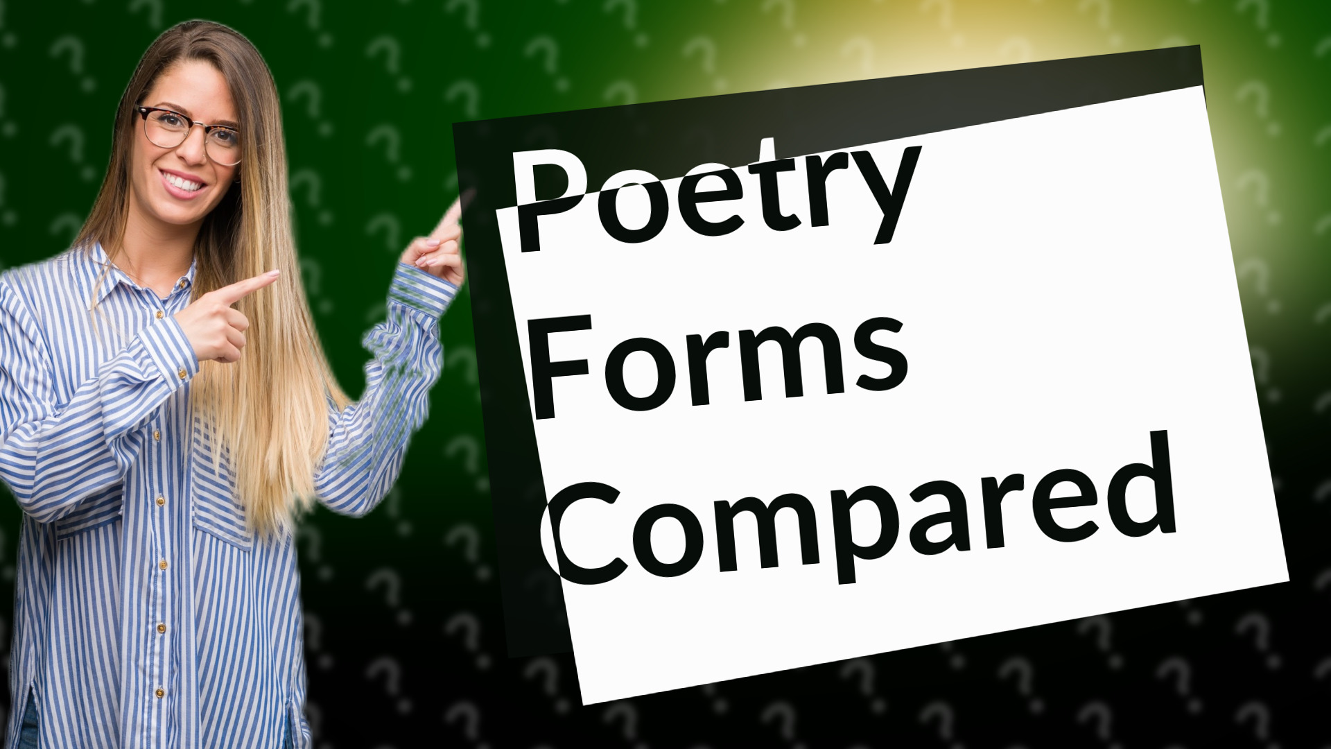 Poetry Forms Compared