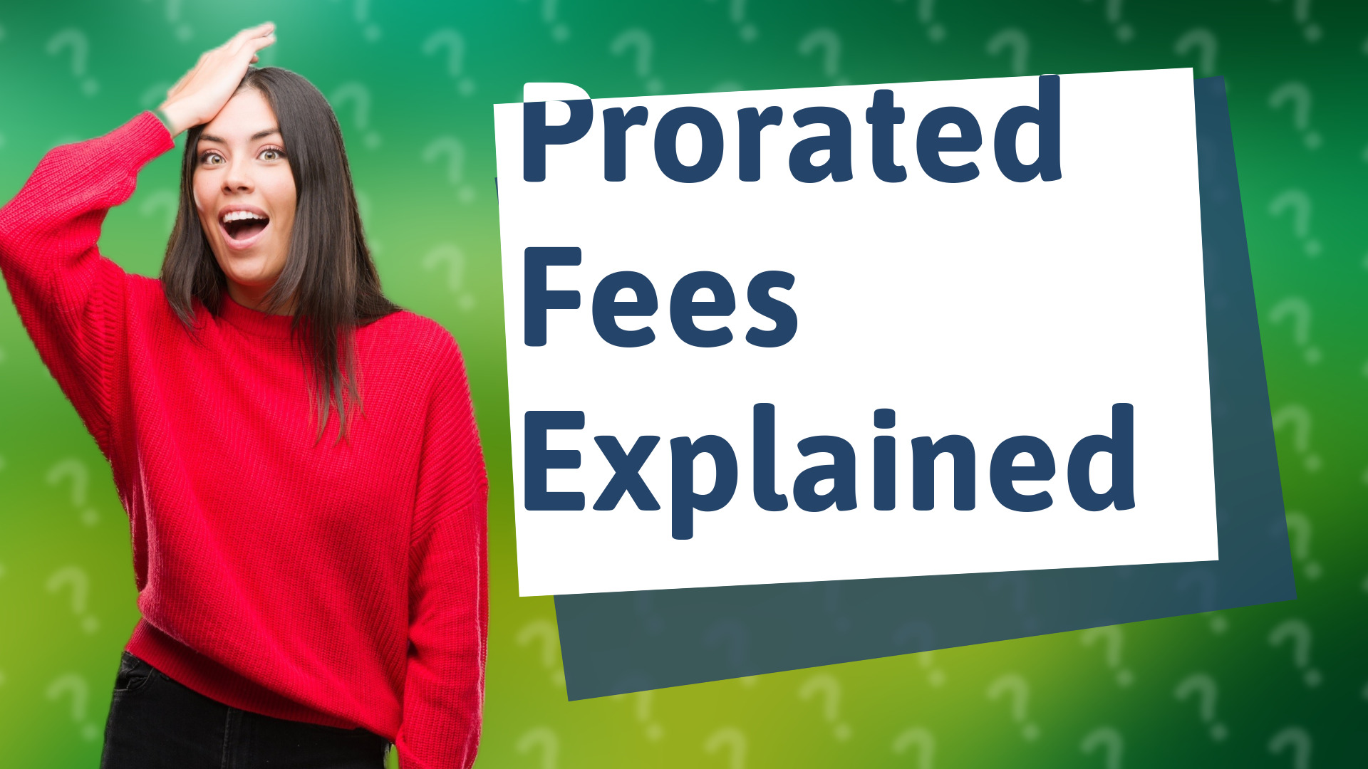 Prorated Fees Explained