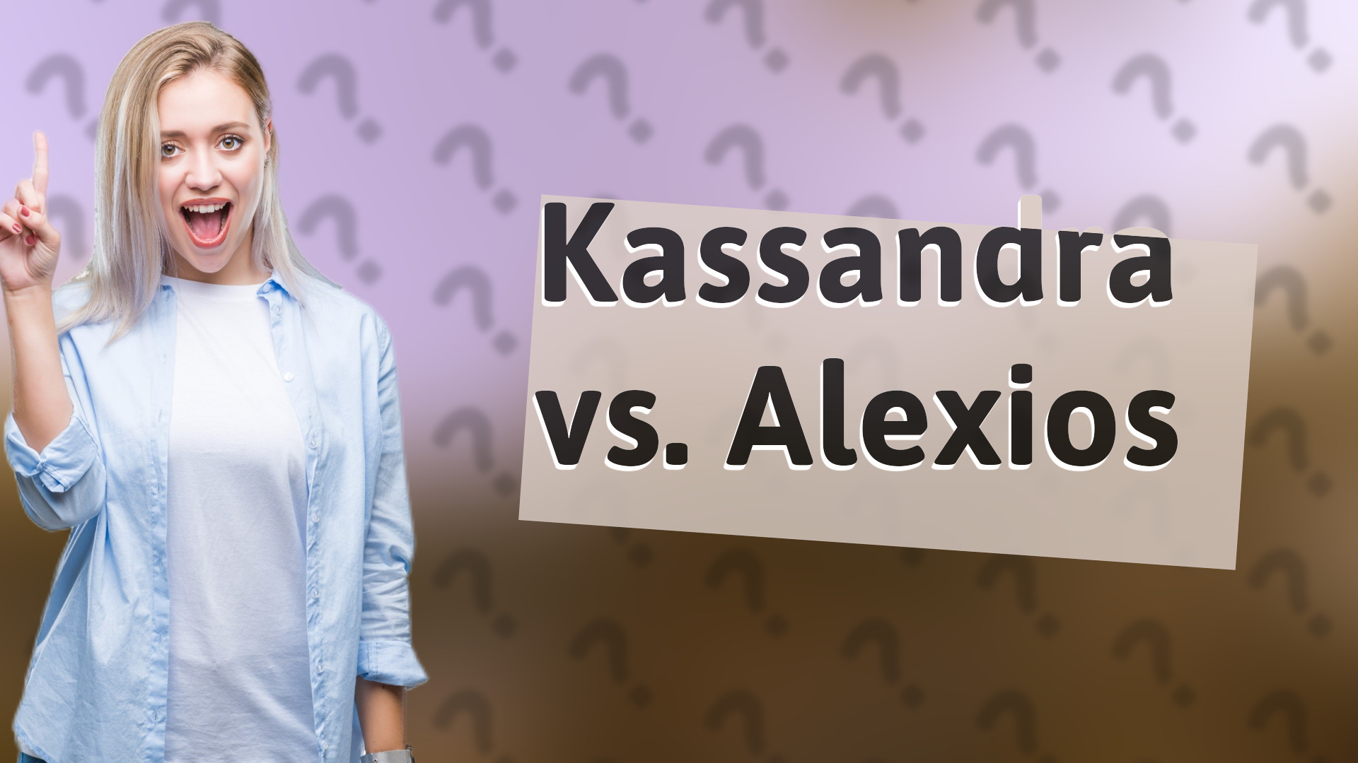 Kassandra vs. Alexios