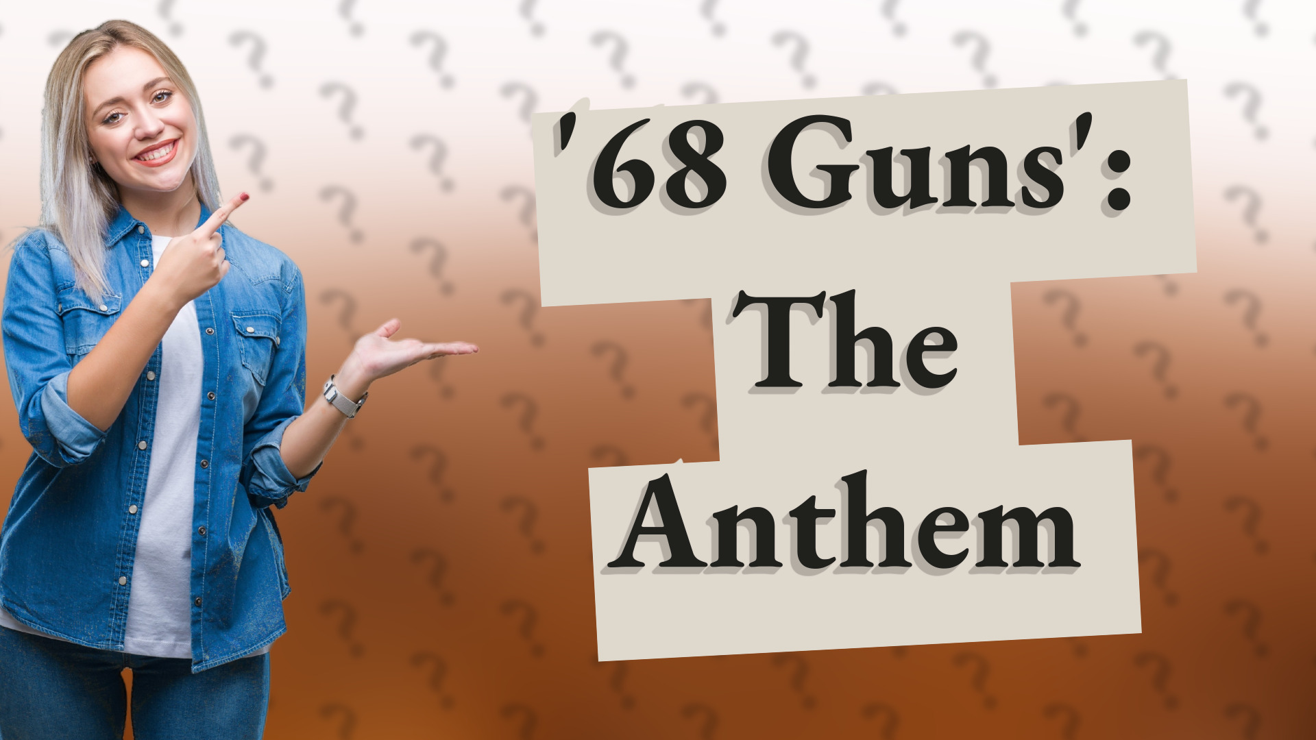 '68 Guns': The Anthem