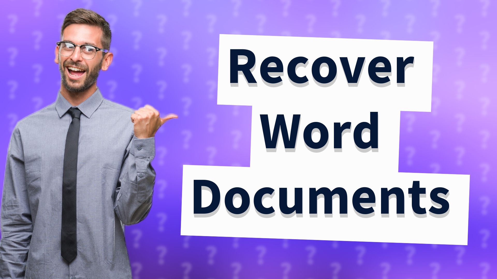Recover Word Documents
