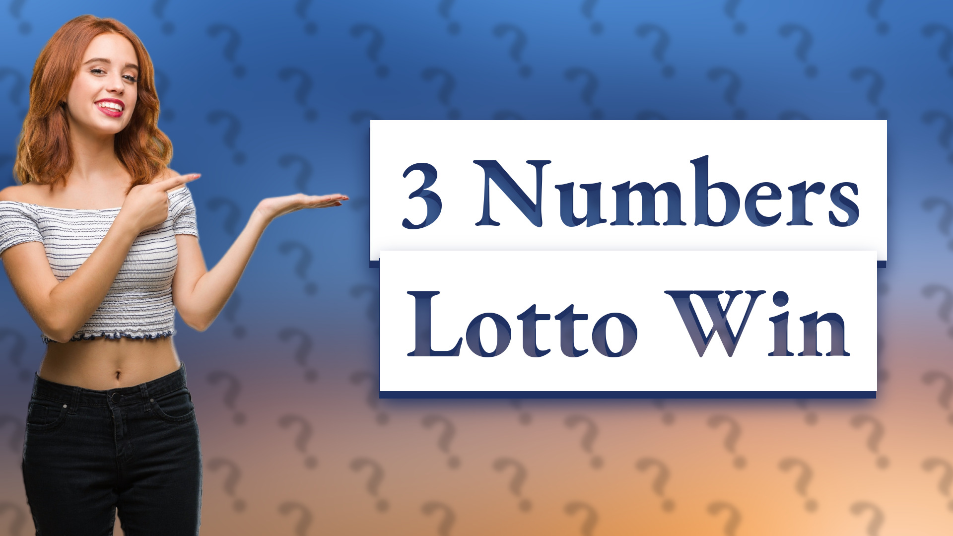 3 Numbers Lotto Win