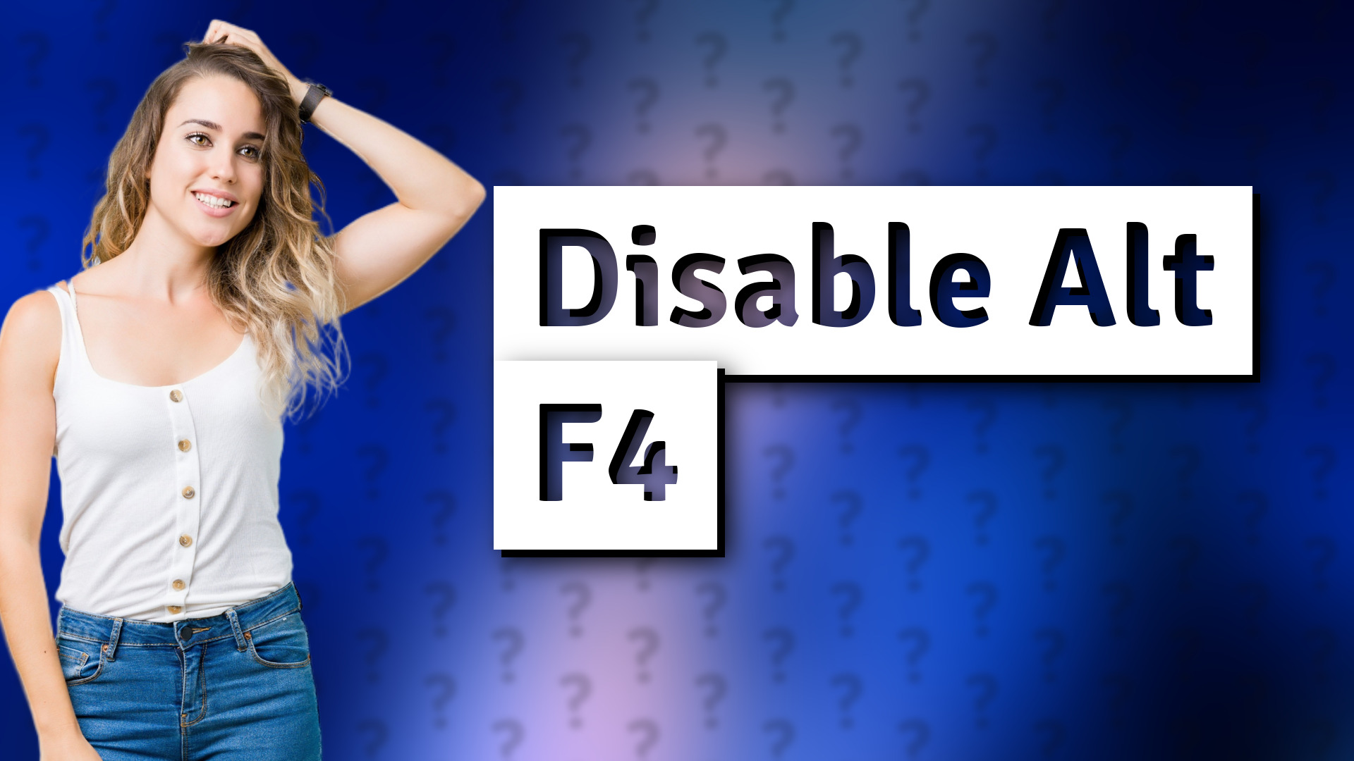 Disable Alt F4