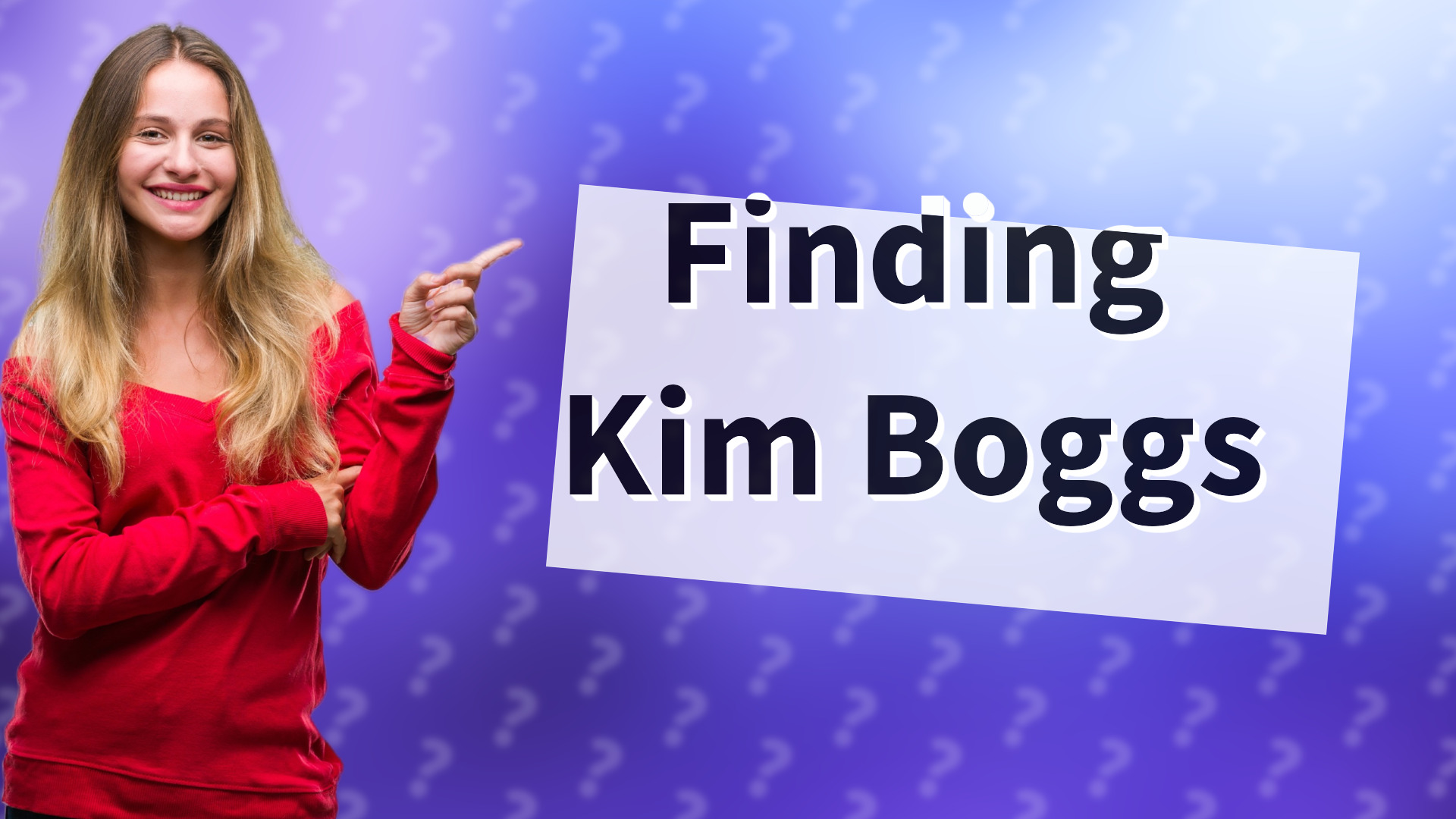 Finding Kim Boggs