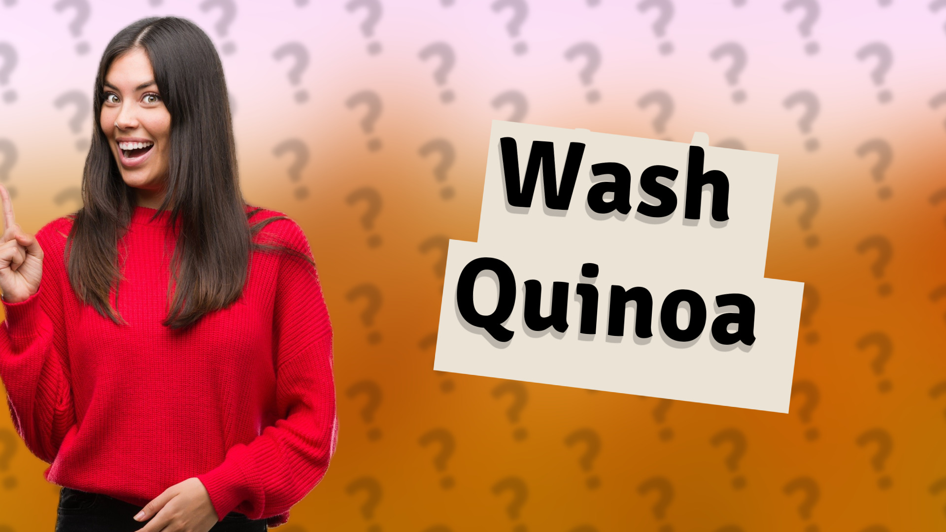 Wash Quinoa