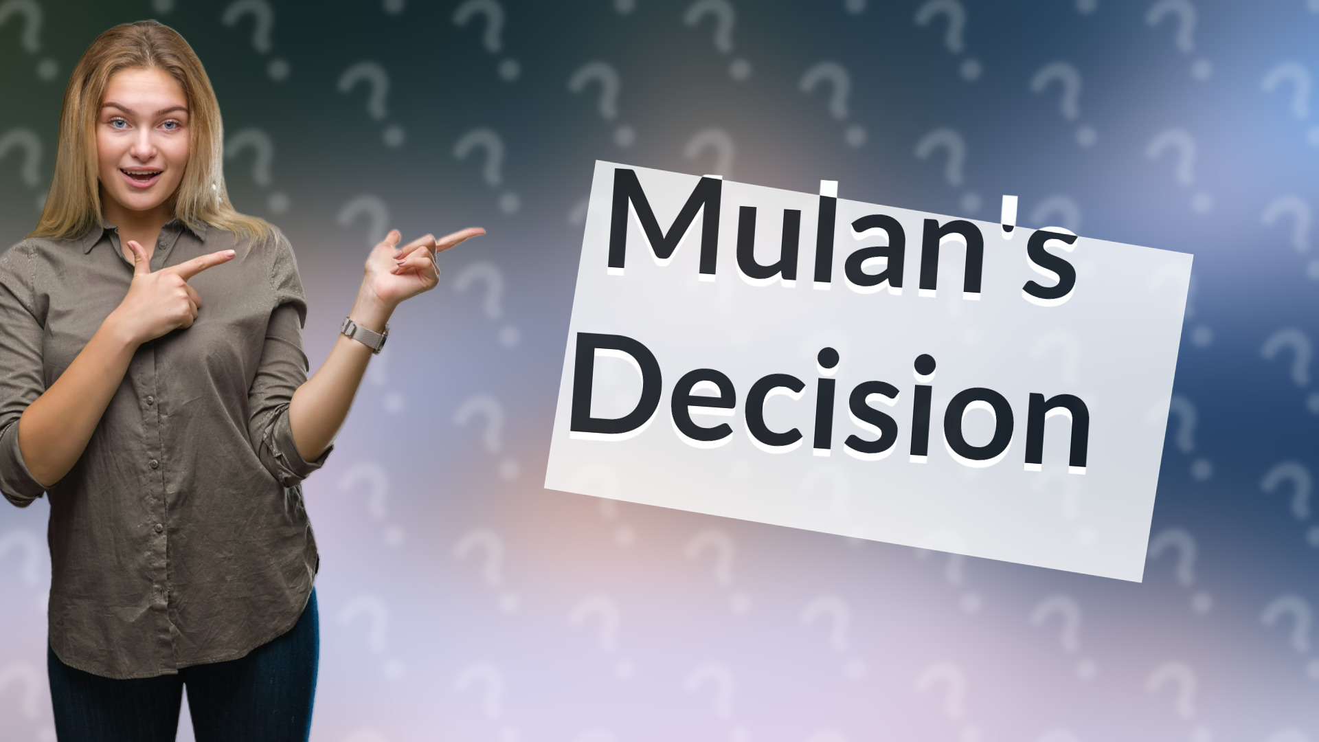Mulan's Decision