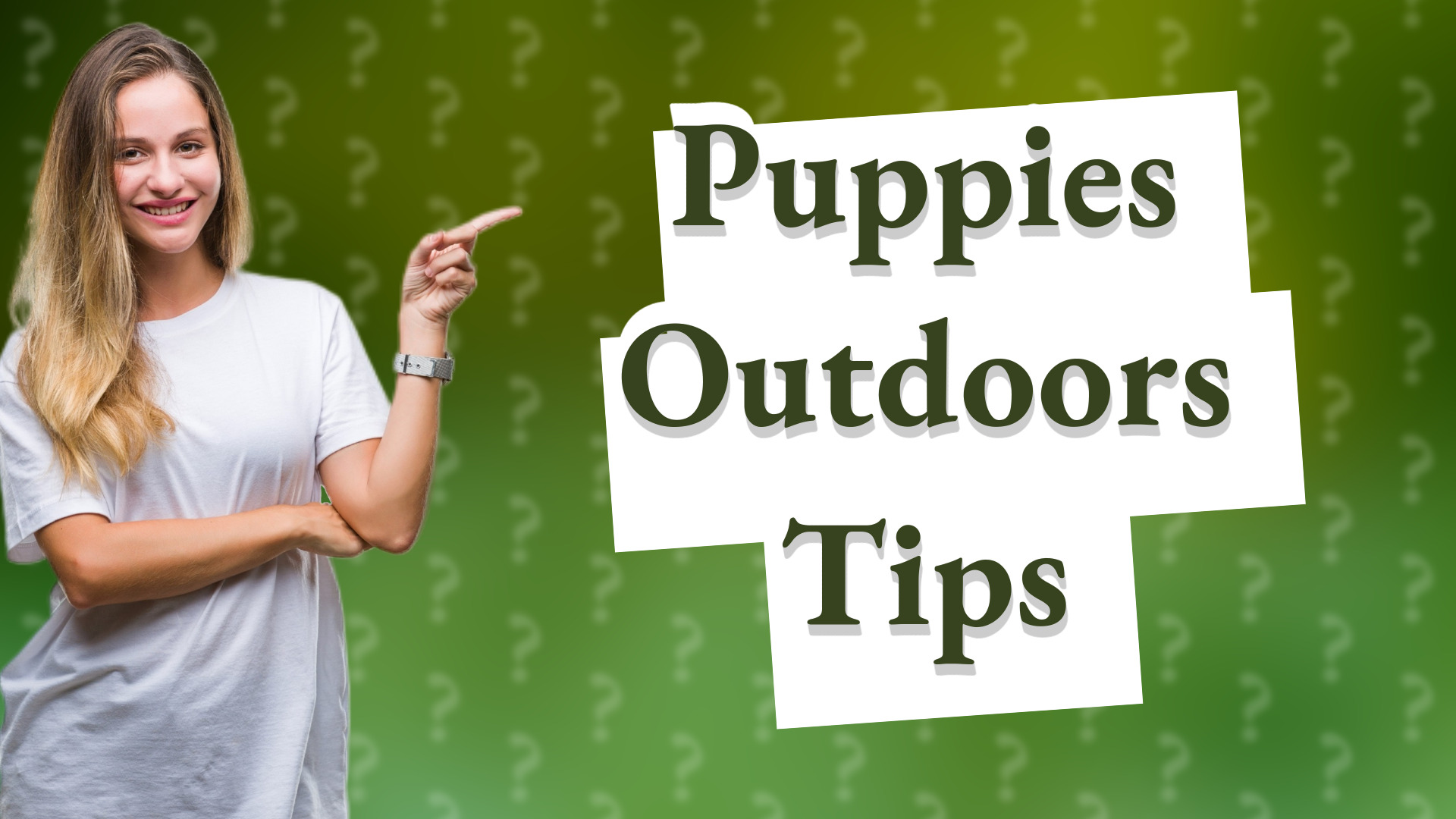 Puppies Outdoors Tips