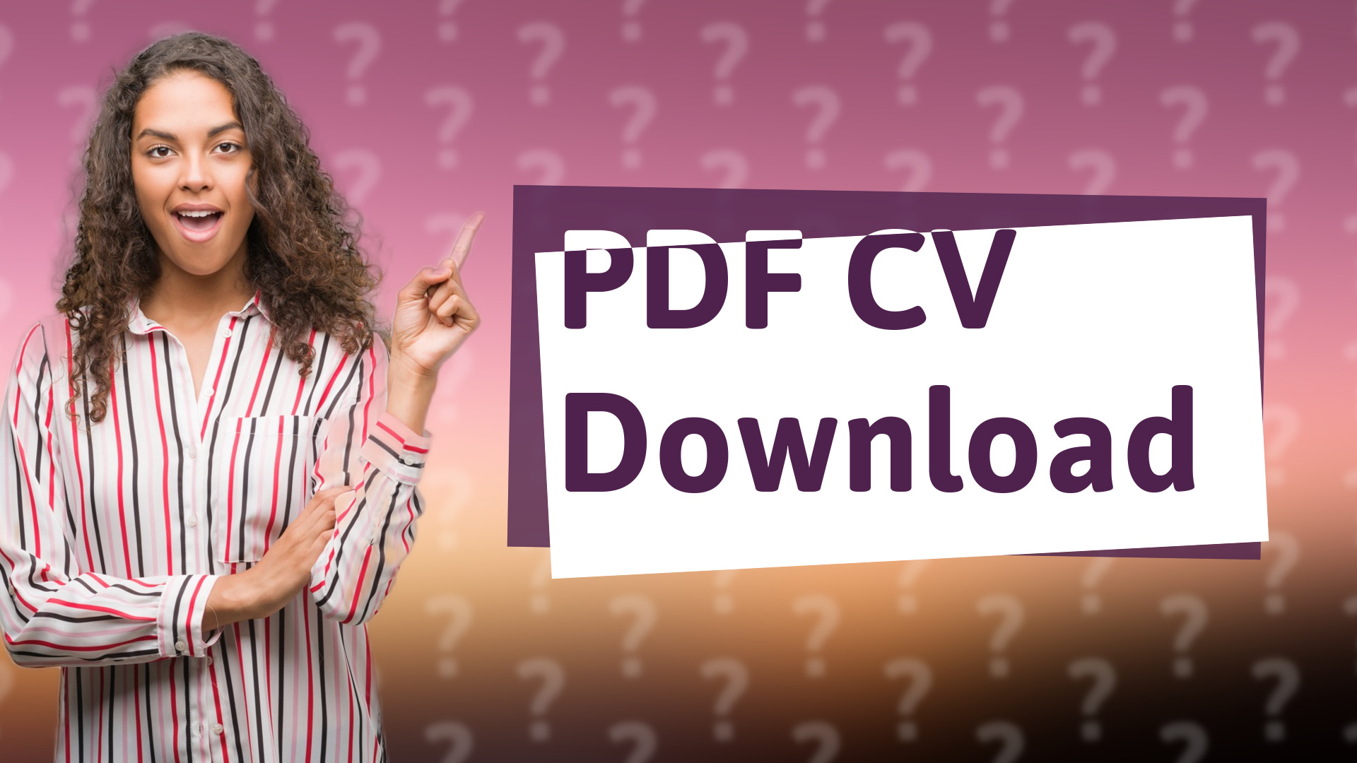 PDF CV Download