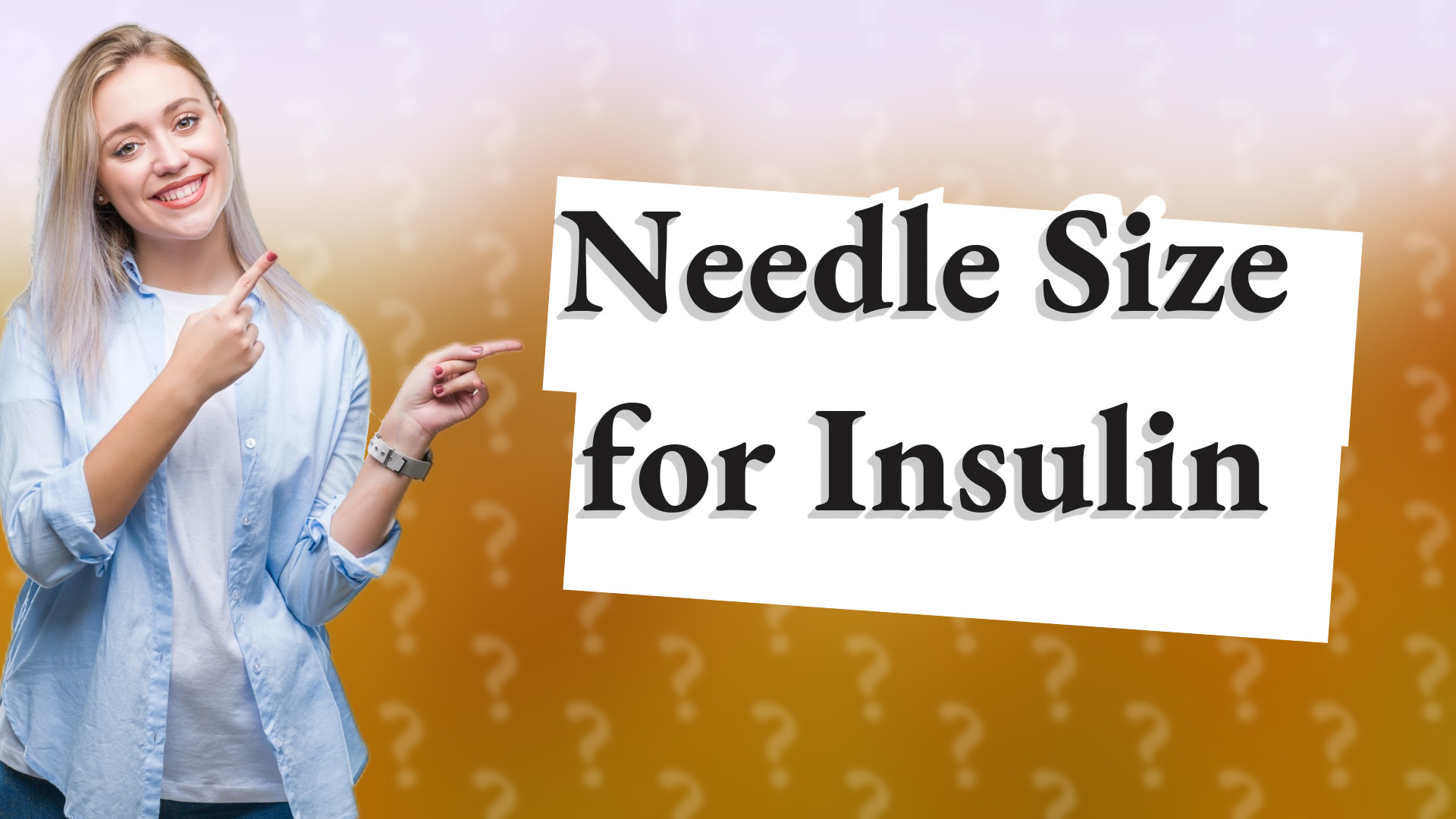 Needle Size for Insulin