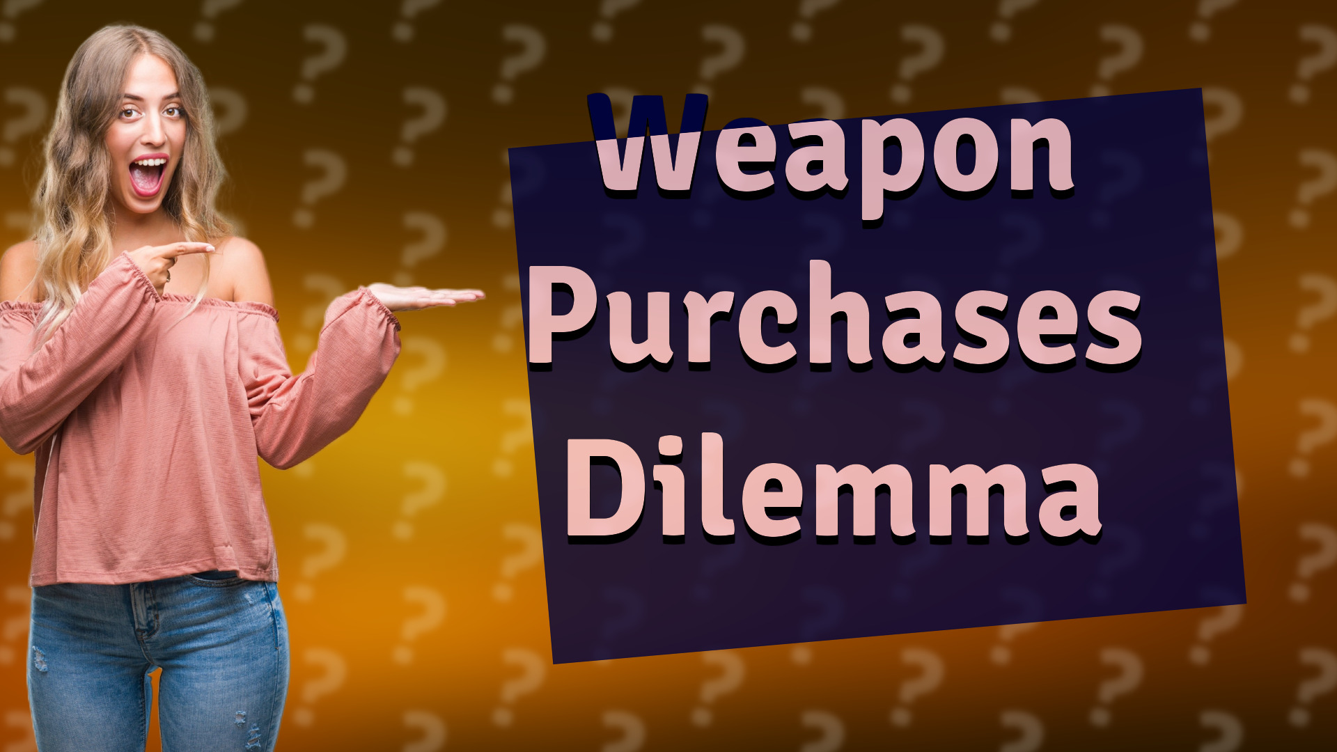 Weapon Purchases Dilemma