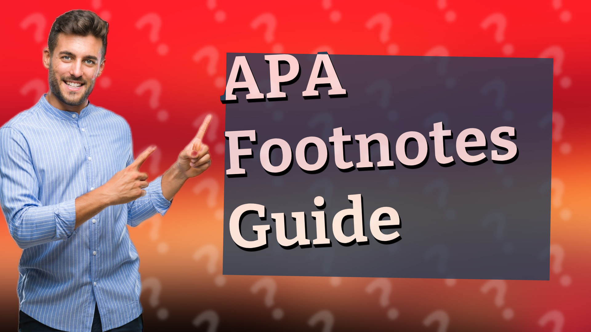 APA Footnotes Guide